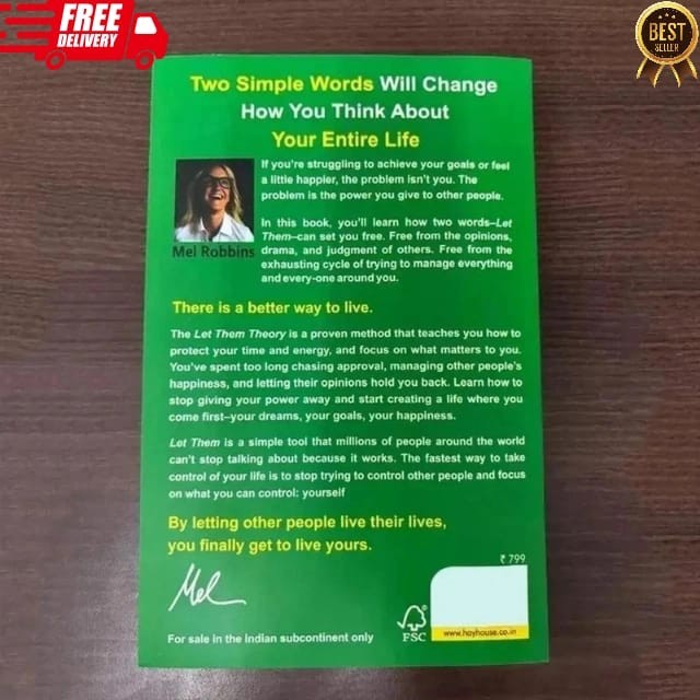 The Let Them Theory By Mel Robbins, Paperback….. A Life-changing Tool Book US