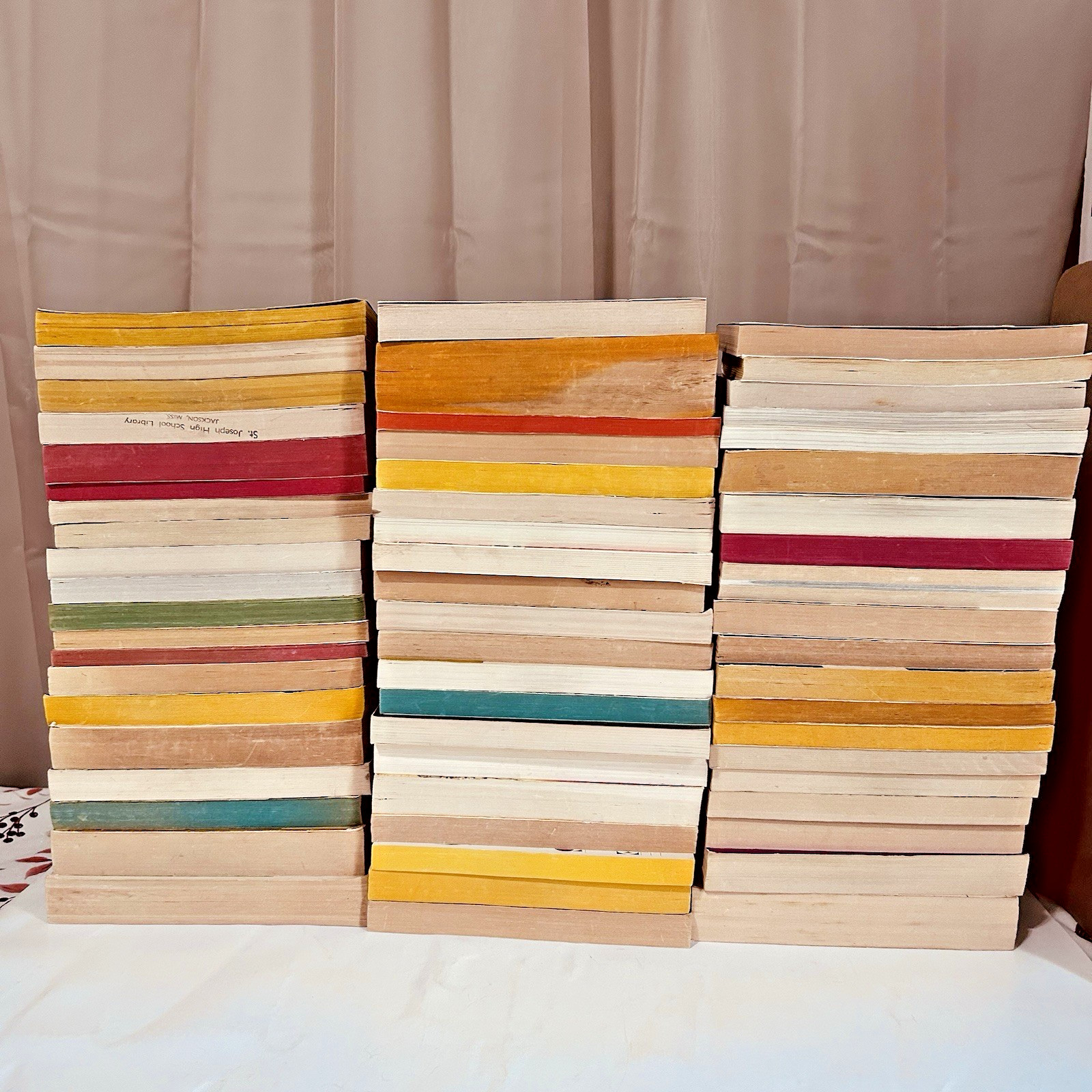HUGE Book Lot of 60 Vintage Mixed Paperback Books