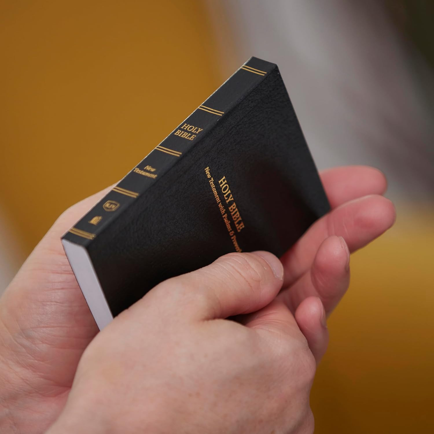 Holy Bible: Pocket New Testament with Psalms and Proverbs, Black, KJV