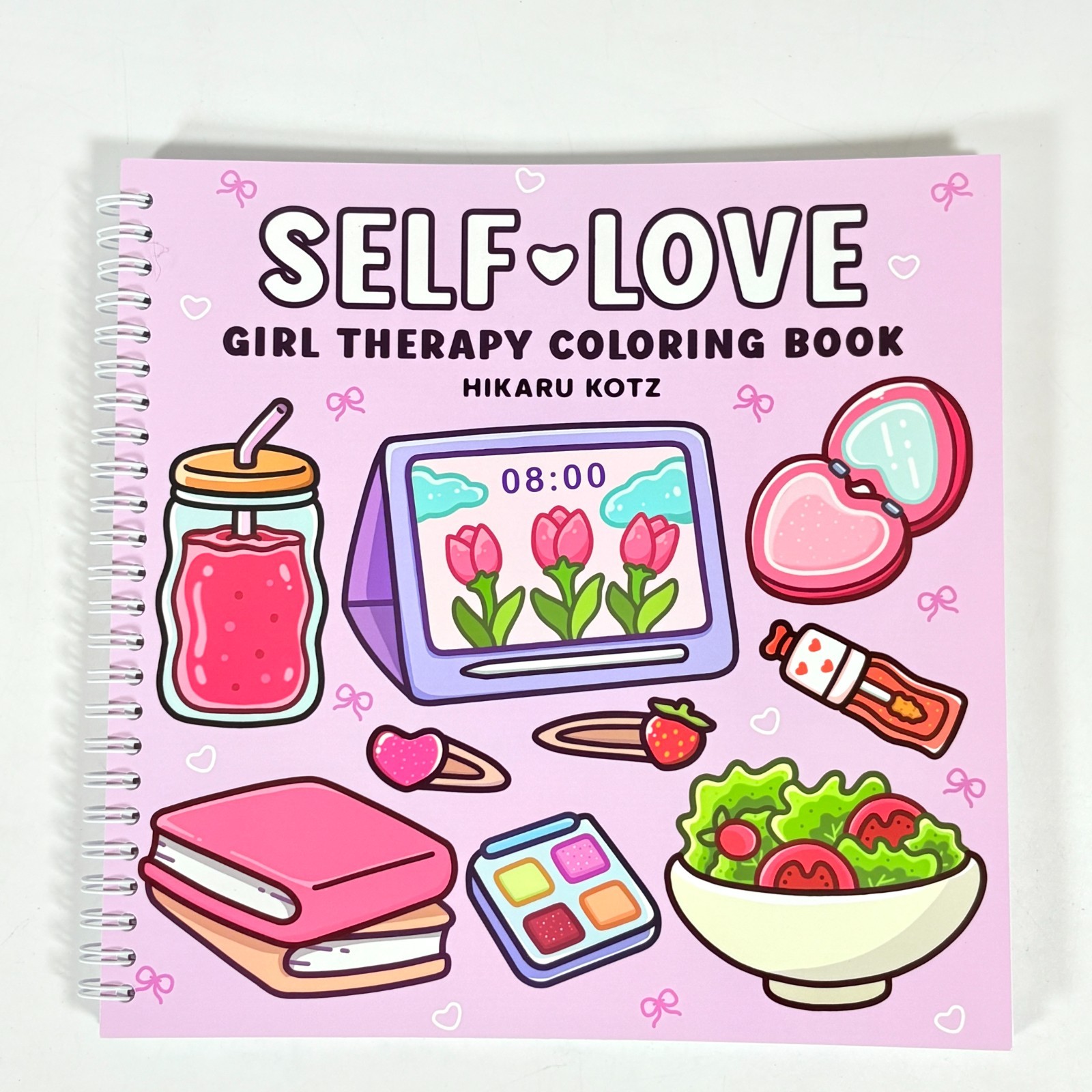 Self-Love: Girl Therapy Coloring Book, Spiral Bound, 40 pg. , 8.5″ x 8.5″