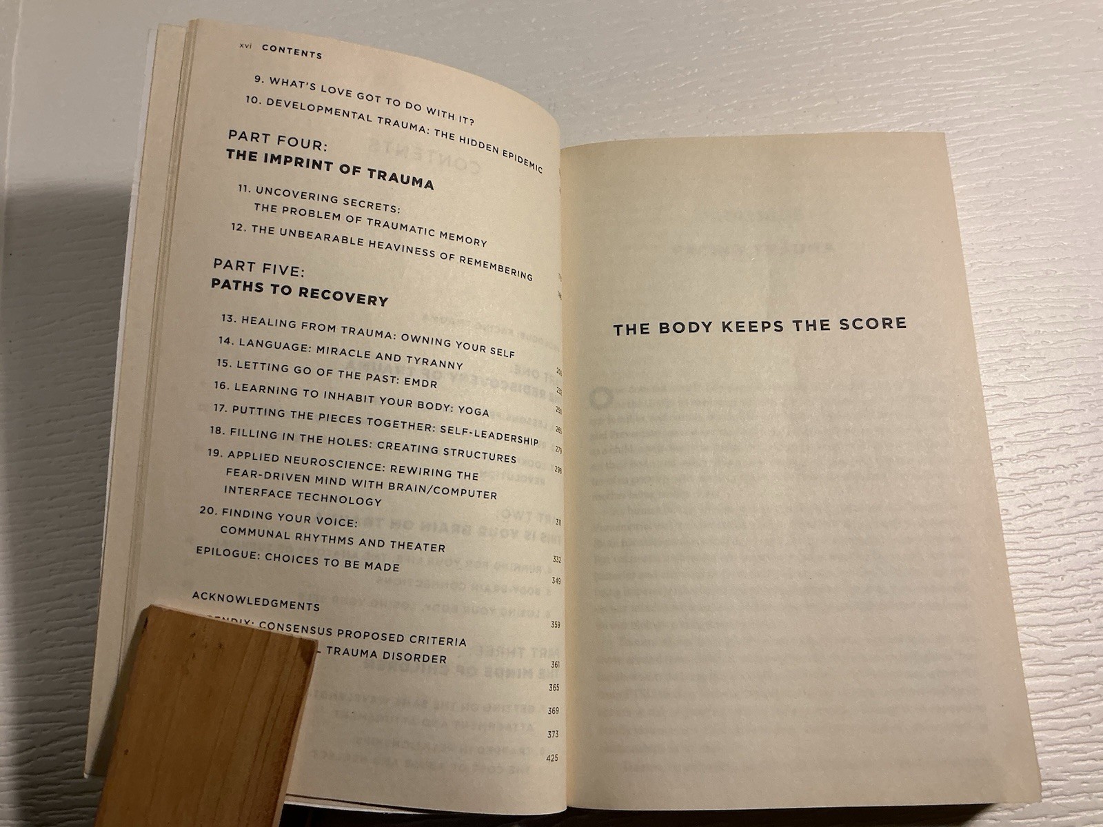 The Body Keeps the Score: Brain, Mind, and Body Bessel Van der Kolk M.D. PB VG