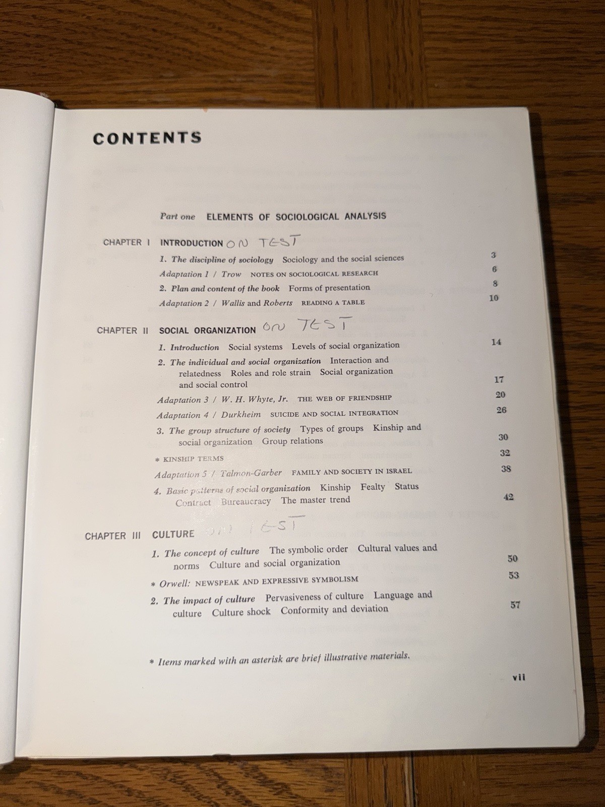 Vintage 1968 Sociology Text With Adapted Readings Fourth Edition Hardcover Book