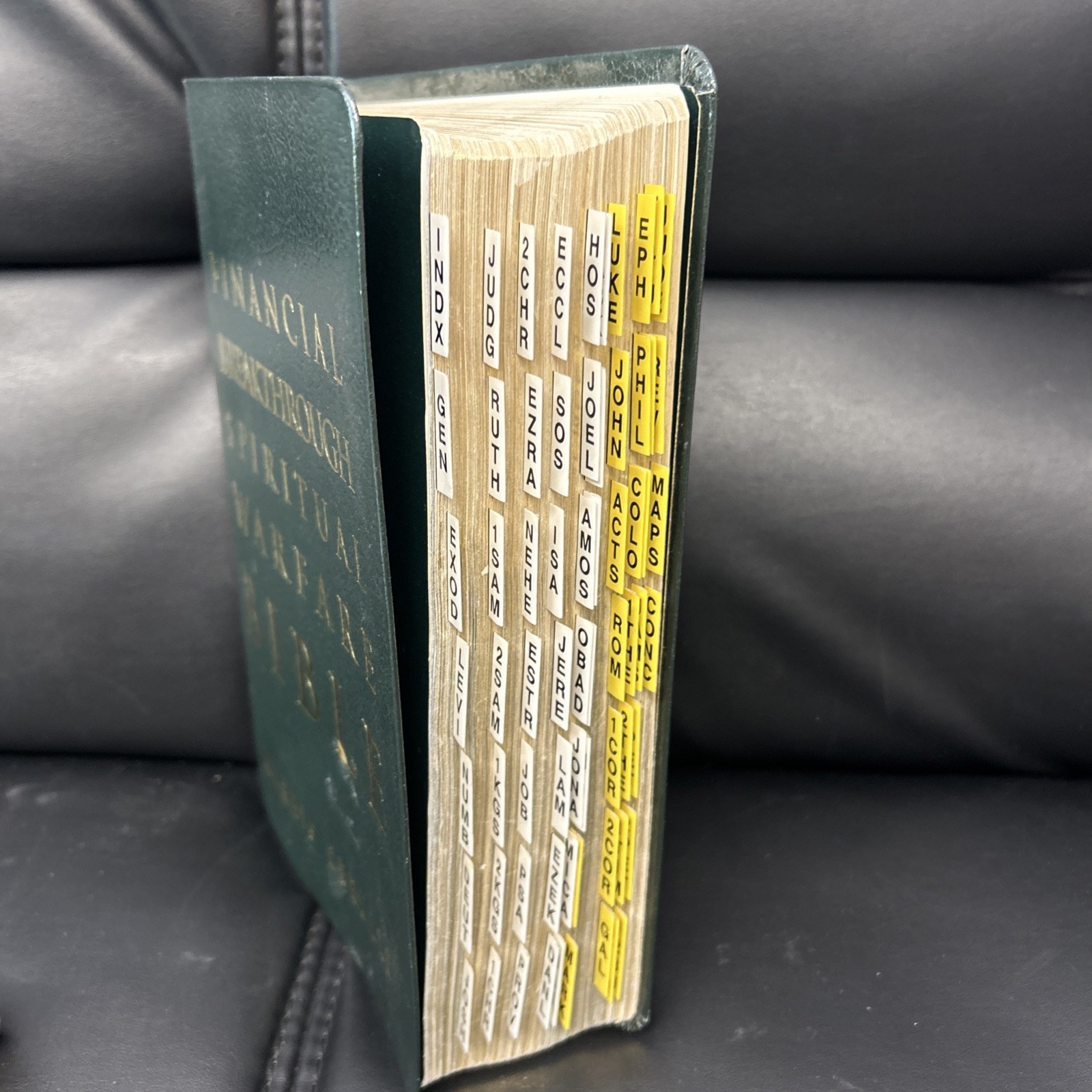 Financial Breakthrough Spiritual Warfare Bible KJV Bonded Leather Morris Cerullo
