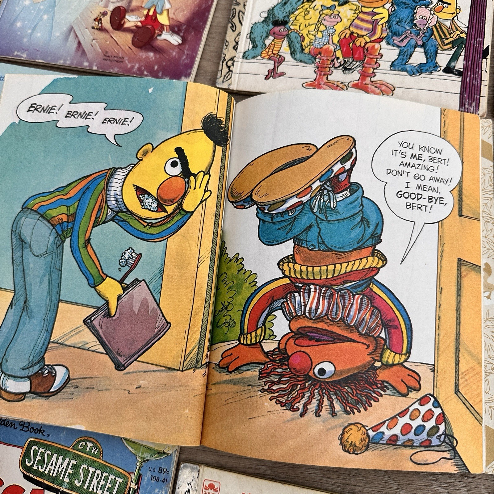 Vintage Little Golden Books Mixed Lot 12 Classics 1940s-70s Disney Sesame Street