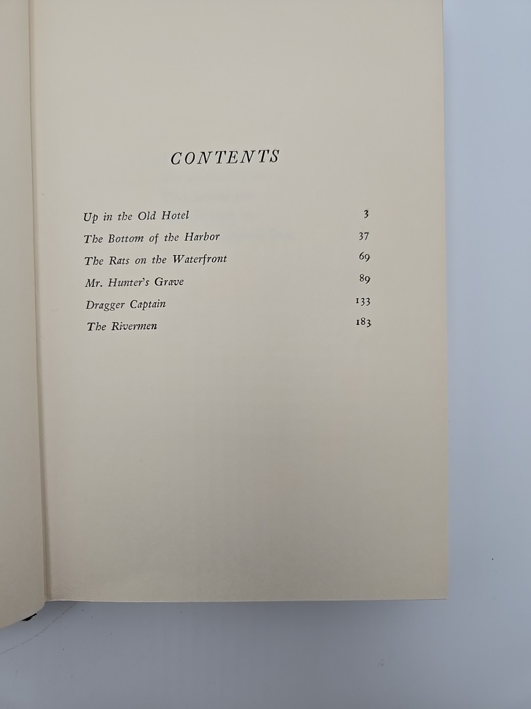The Bottom of the Harbor by Joseph Mitchel, Little, Brown, 1959 Hard Cover- DJ