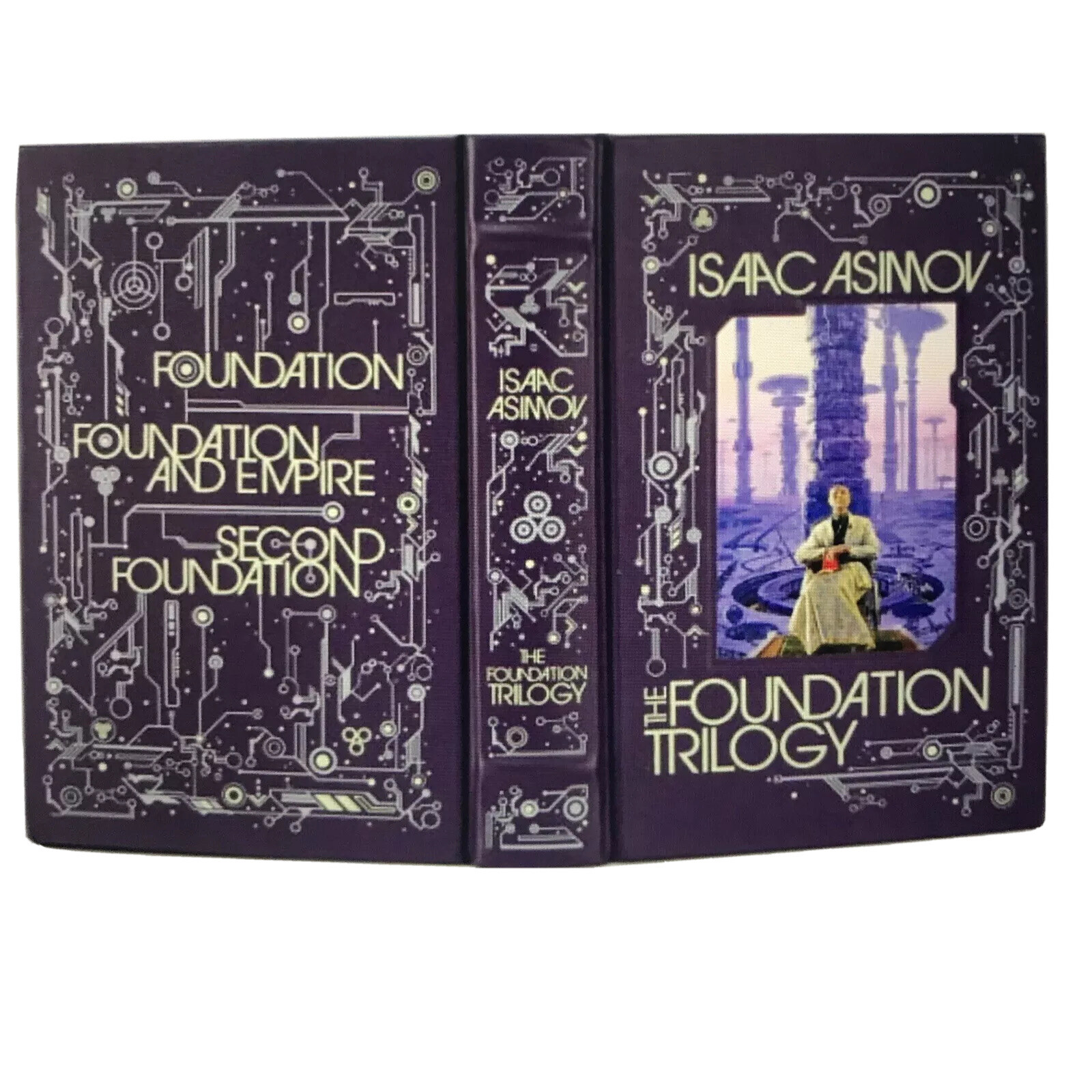 ❤️THE FOUNDATION TRILOGY by Isaac Asimov Sealed Leather Bound Gift NEW