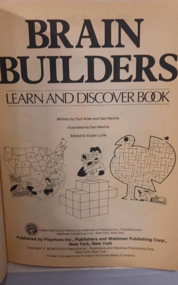 Vtg 1986 CREATIVE CHILD PRESS BRAIN BUILDERS LEARN AND DISCOVER NOS 256 Pages