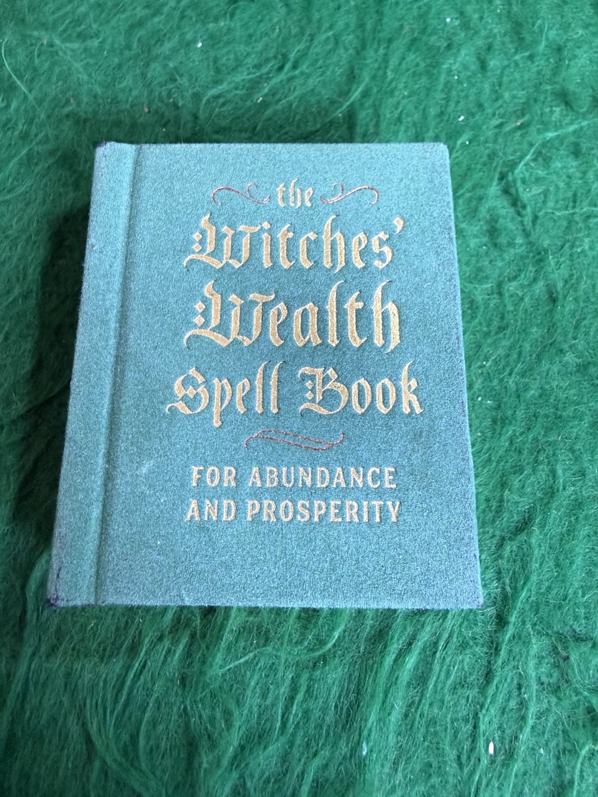 Witches’ Wealth Spell Book Mini Hardcover Gold Gilt Pages Abundance 1st Edition