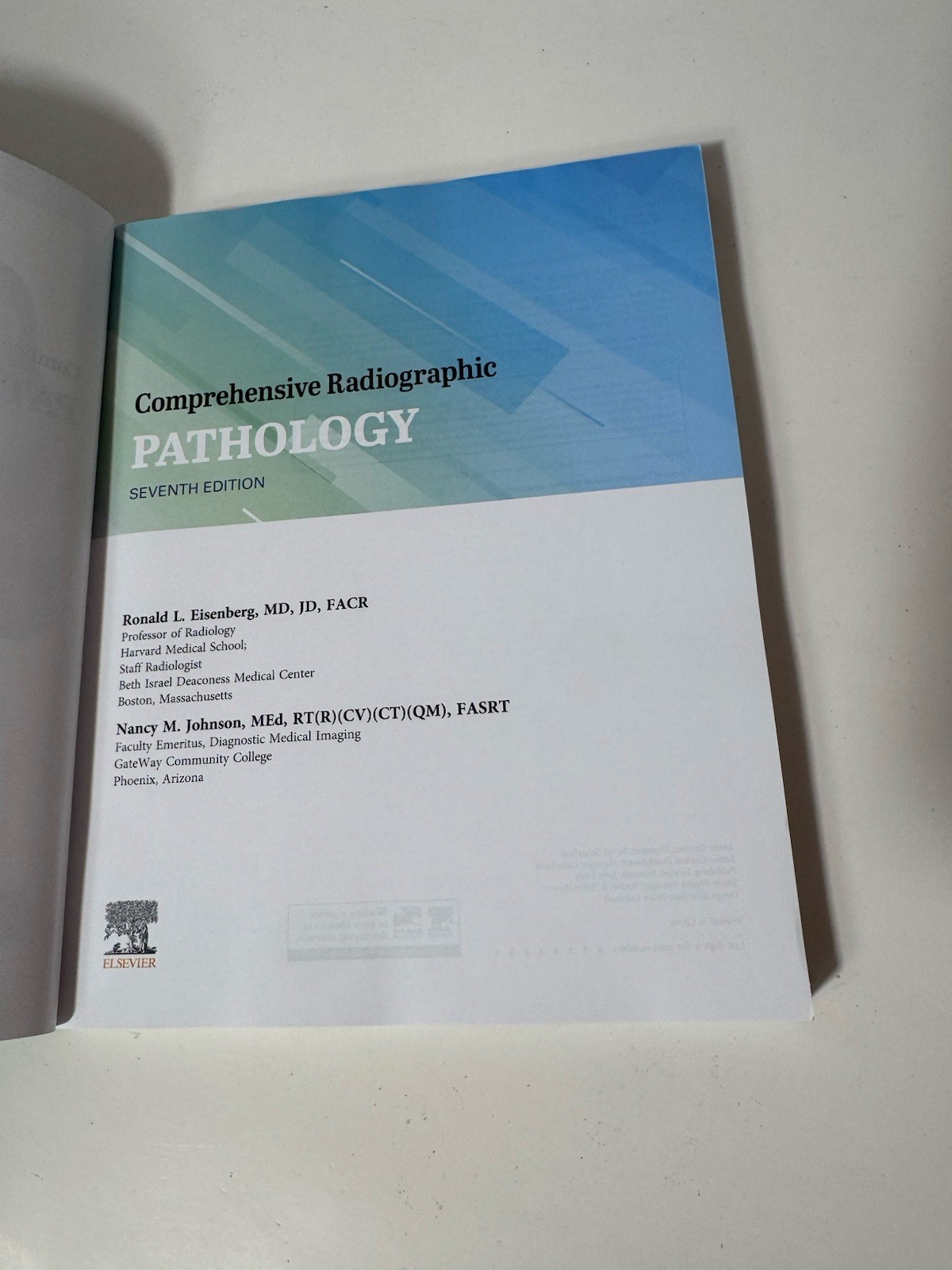 Comprehensive Radiographic Pathology Seventh Edition Eisenberg Johnson PB