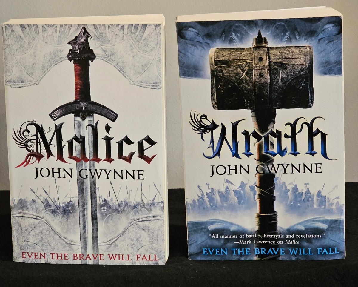 John Gwynne 2 Book Lot Wrath & Malice