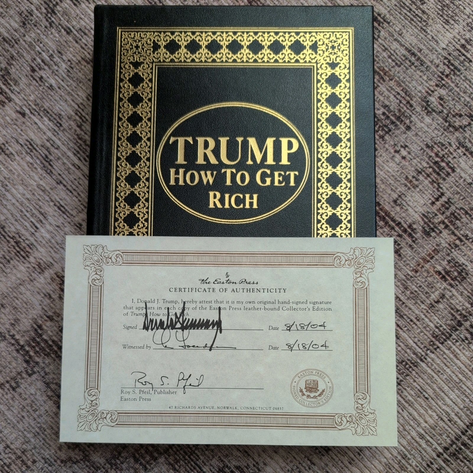 Easton Press How to Get Rich-Trump-Signed Edition-Collectible-not sealed