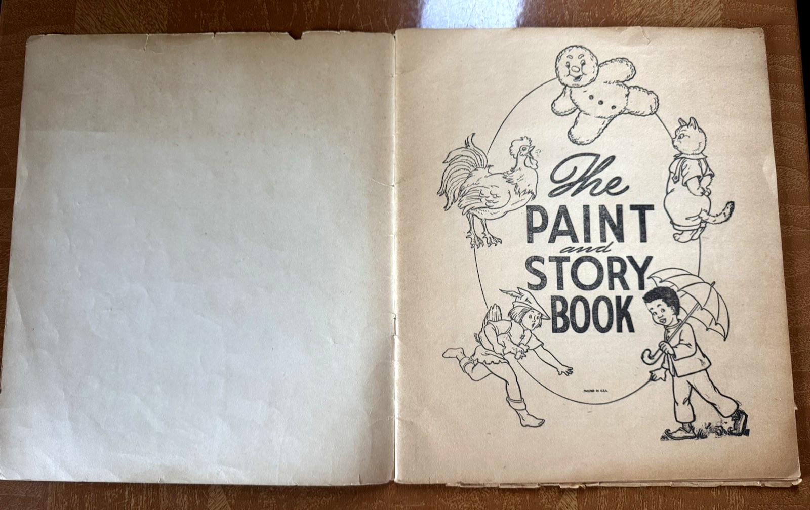 Vintage Childrens Paint Book~47 Pages~Bears on Cover~448
