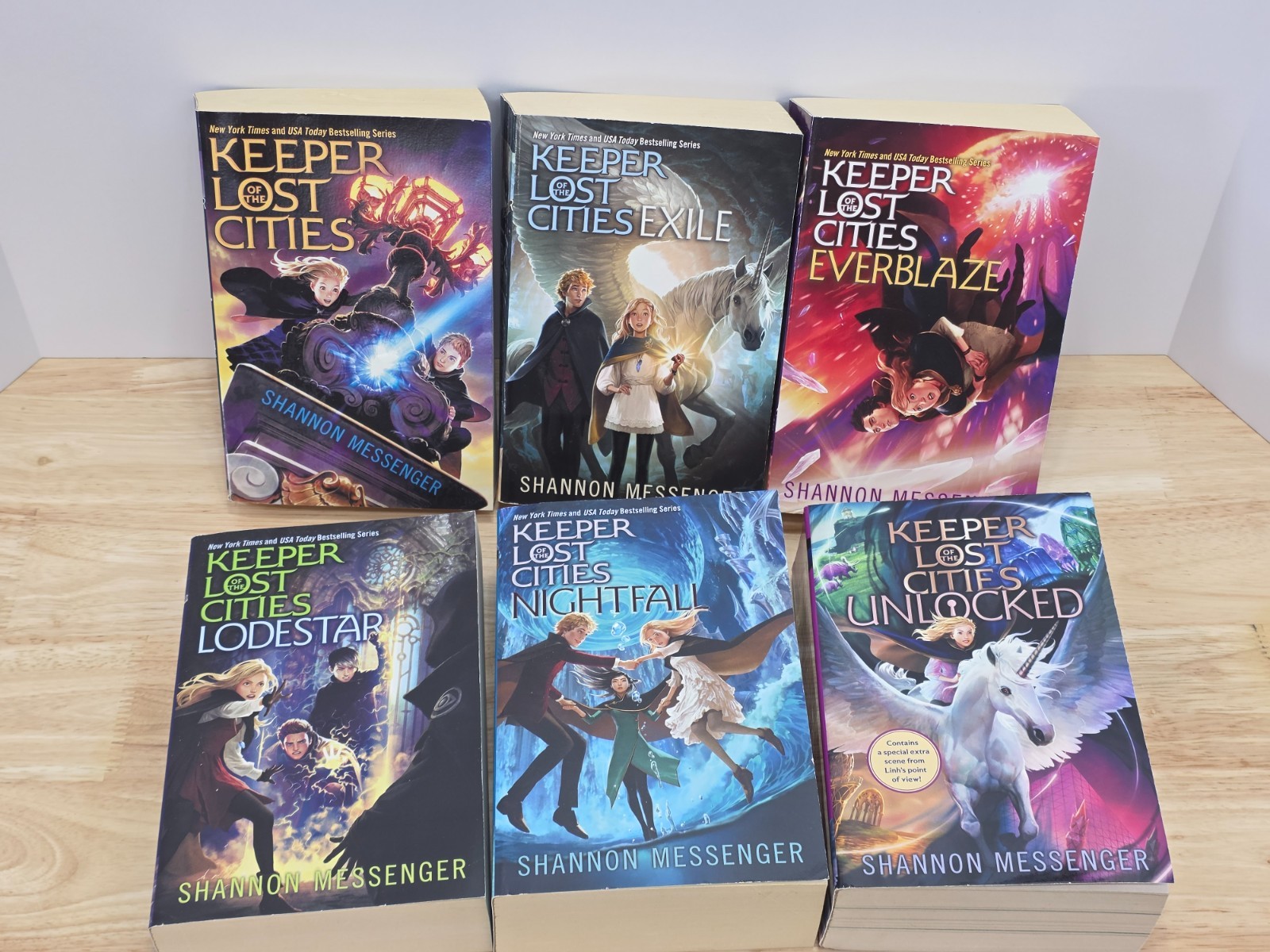 Keeper of the Lost Cities 6 Books Set by Shannon Messenger (#1,2,3,5,6 & 8.5)