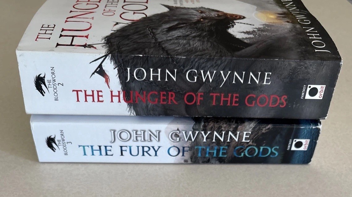 Bloodsworn: Hunger of Gods, Fury of Gods by John Gwynne, Two Trade PBs