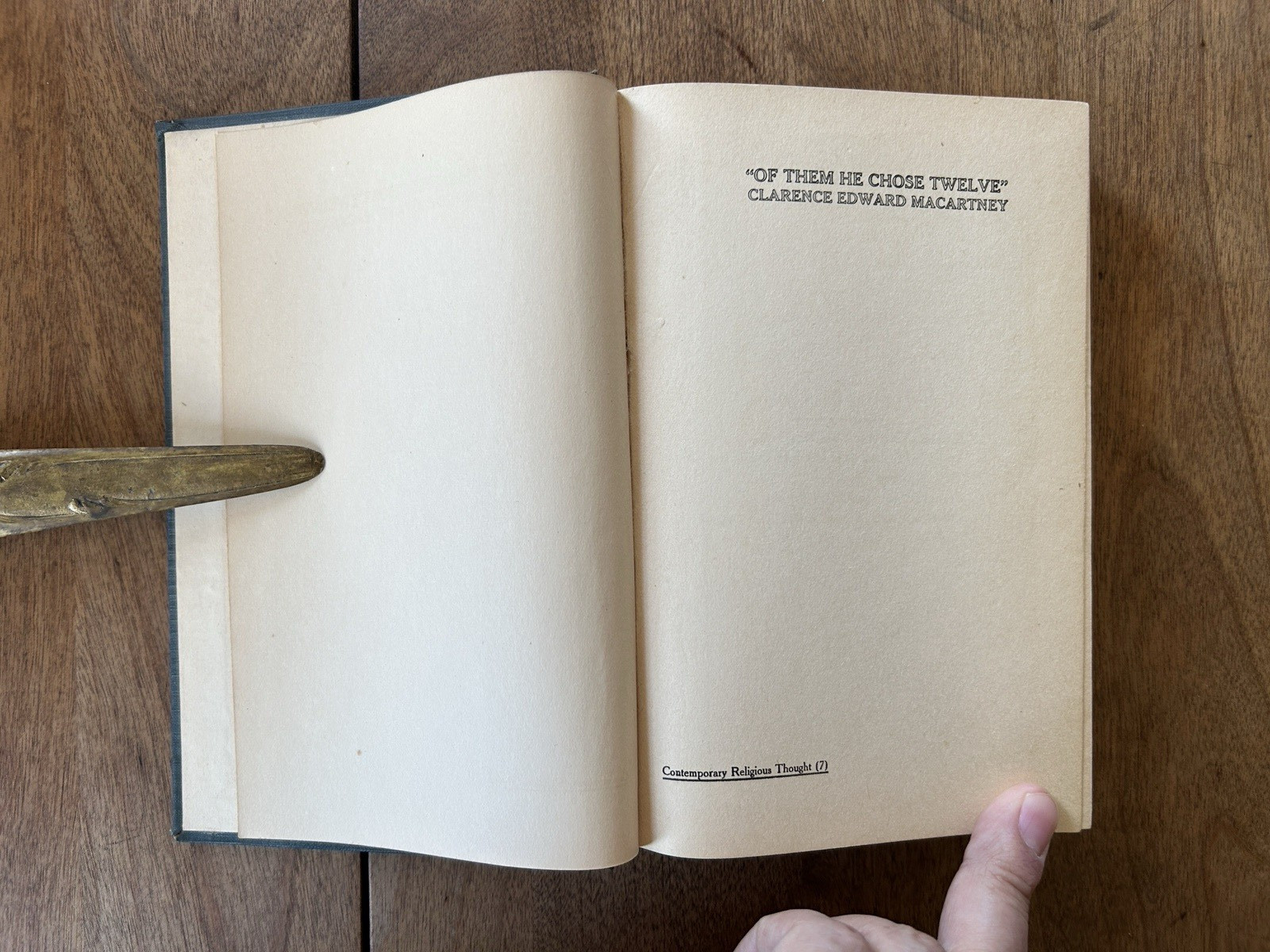 RARE 1929 Of Them He Chose Twelve by CLARENCE EDWARD MACARTNEY