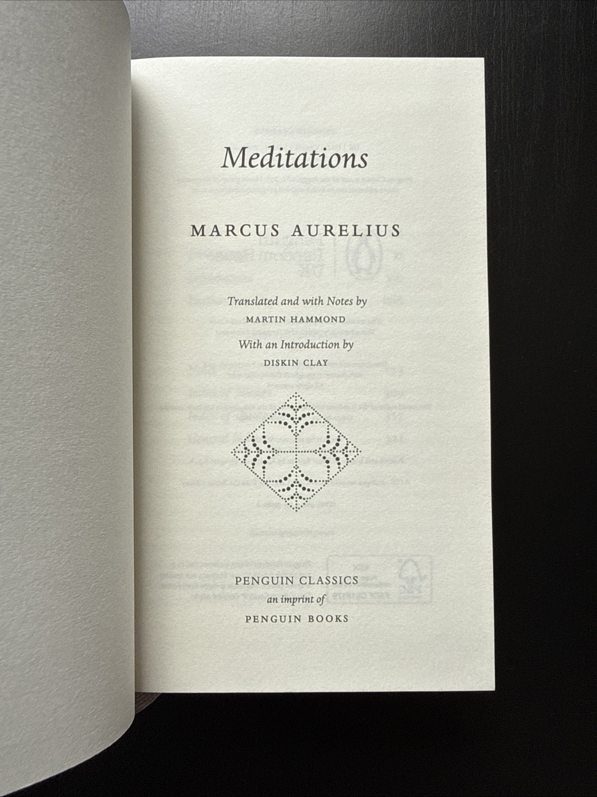 Meditations (2014) by Marcus Aurelius A Penguin Classics HC VG+
