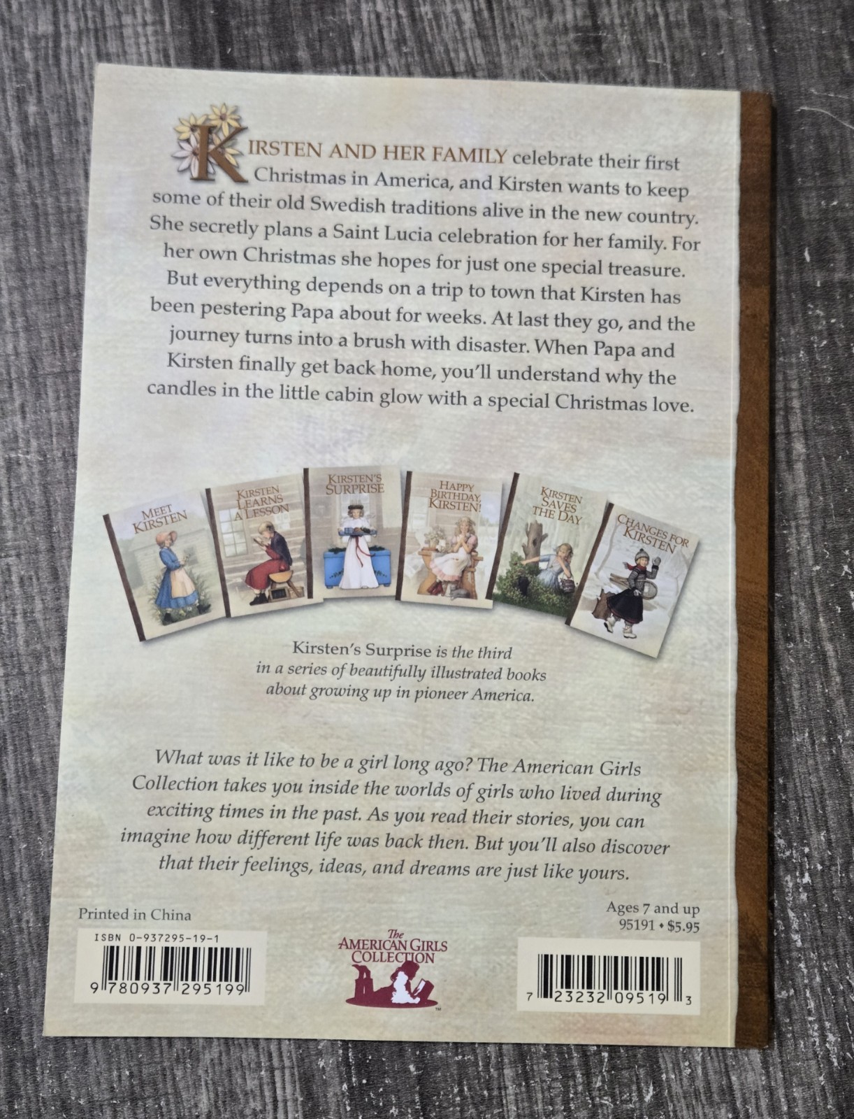1854 Kirsten American Girl Collection Book Box Set 1 2 3 4 5 6 – Six Book Set
