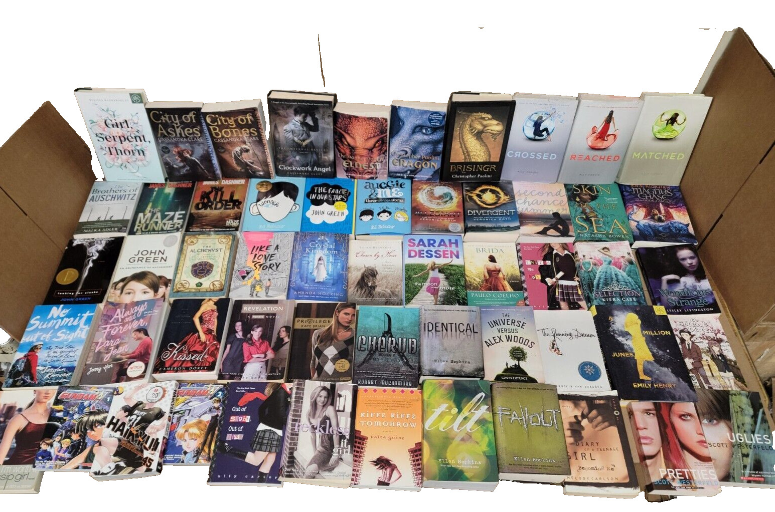 Lot of 20 Young Adults YA PRE-Teen Youth RANDOM STORY CHAPTER UNSORTED BOOKS MIX