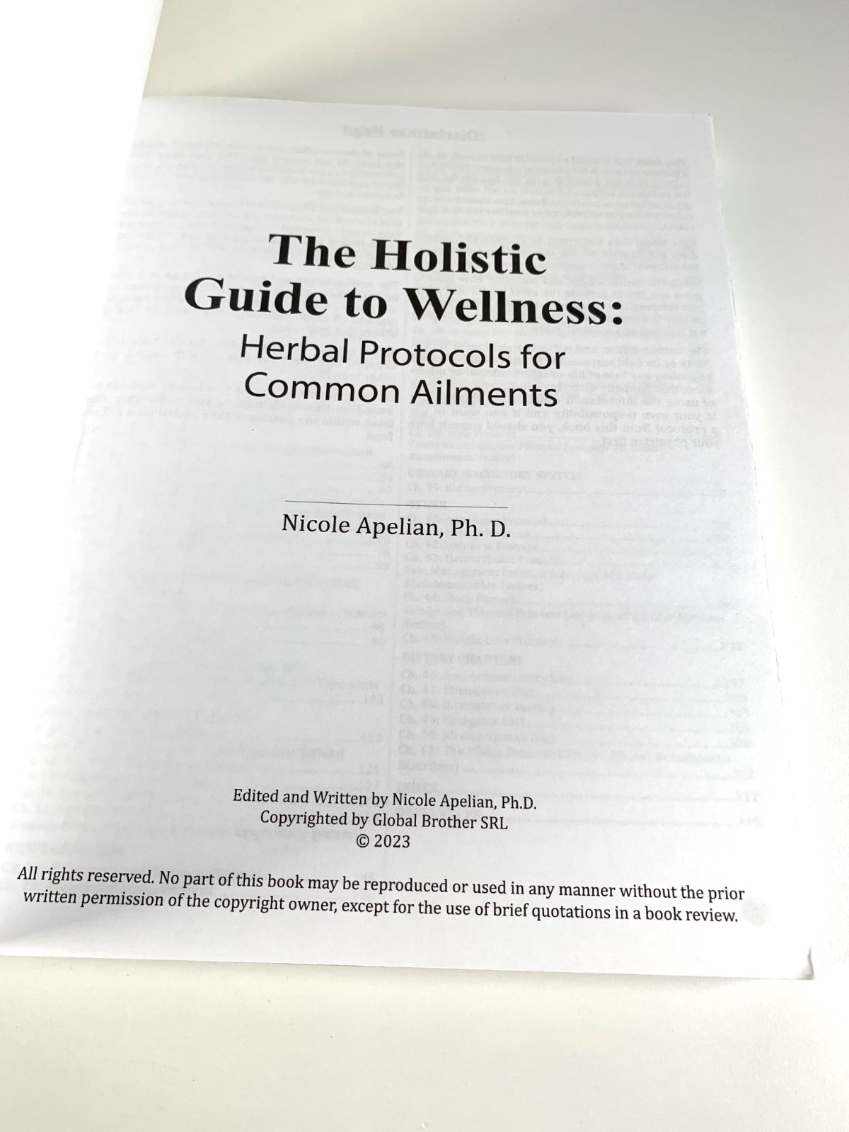 Holistic Guide to Wellness: Herbal Protocols for Common Ailments Nicole Apelian