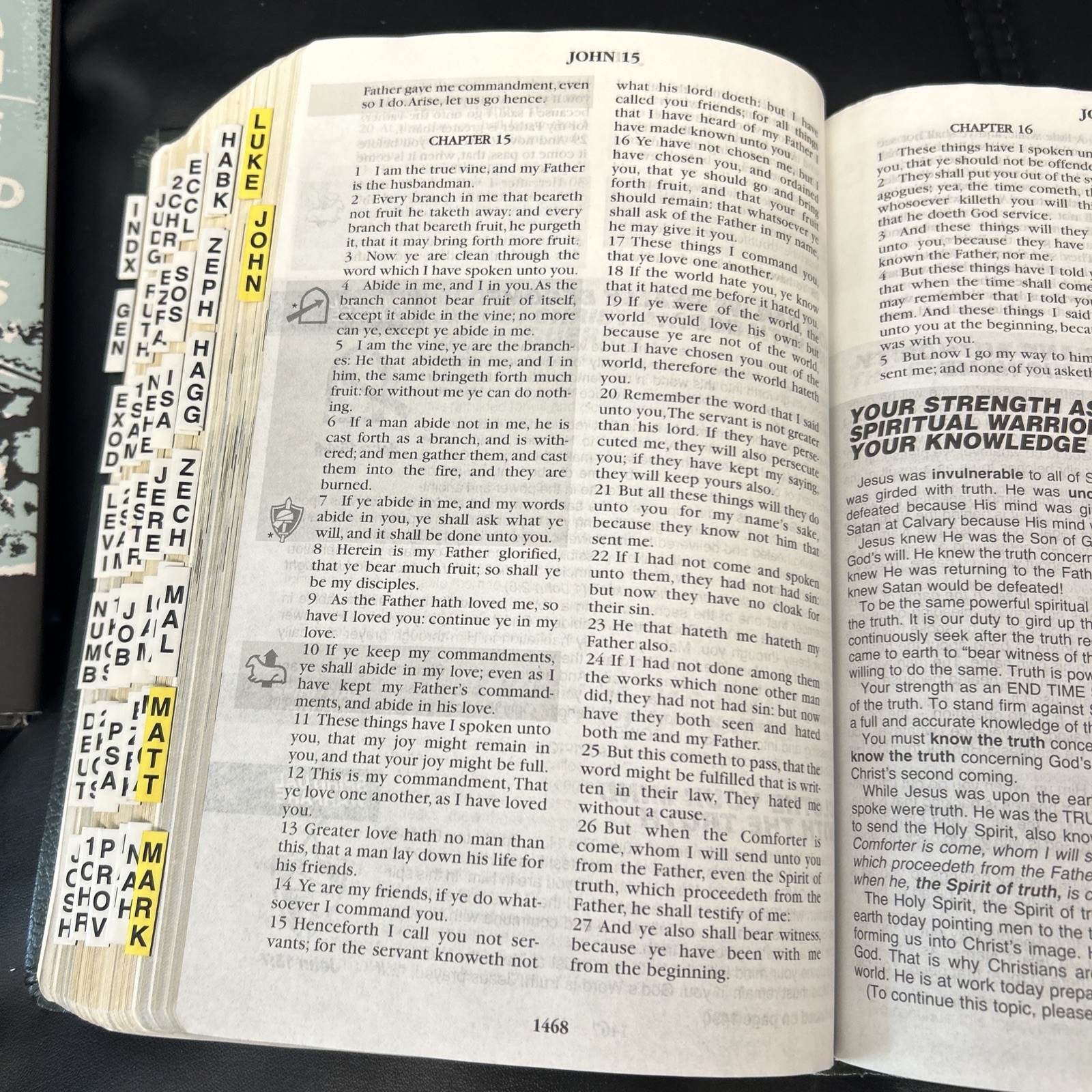 Financial Breakthrough Spiritual Warfare Bible KJV Bonded Leather Morris Cerullo