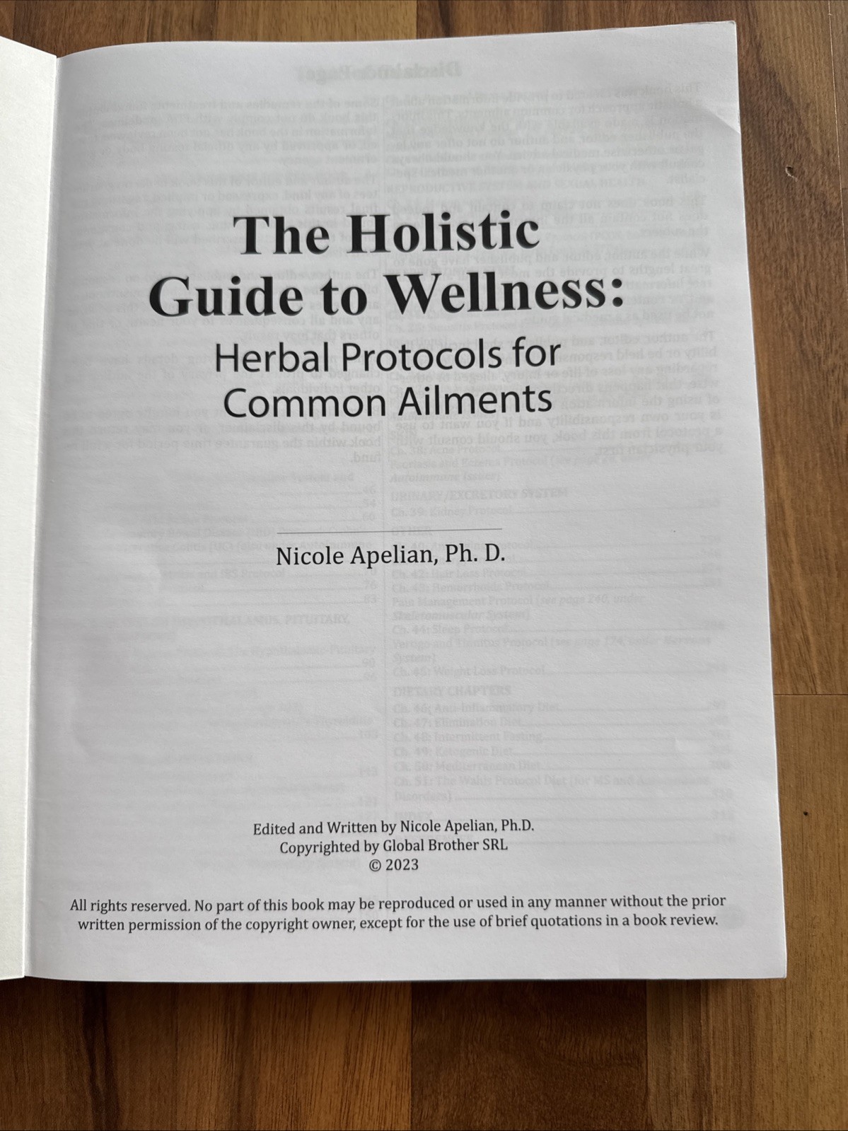 Holistic Guide to Wellness: Herbal Protocols Common Ailments Nicole Apelian book