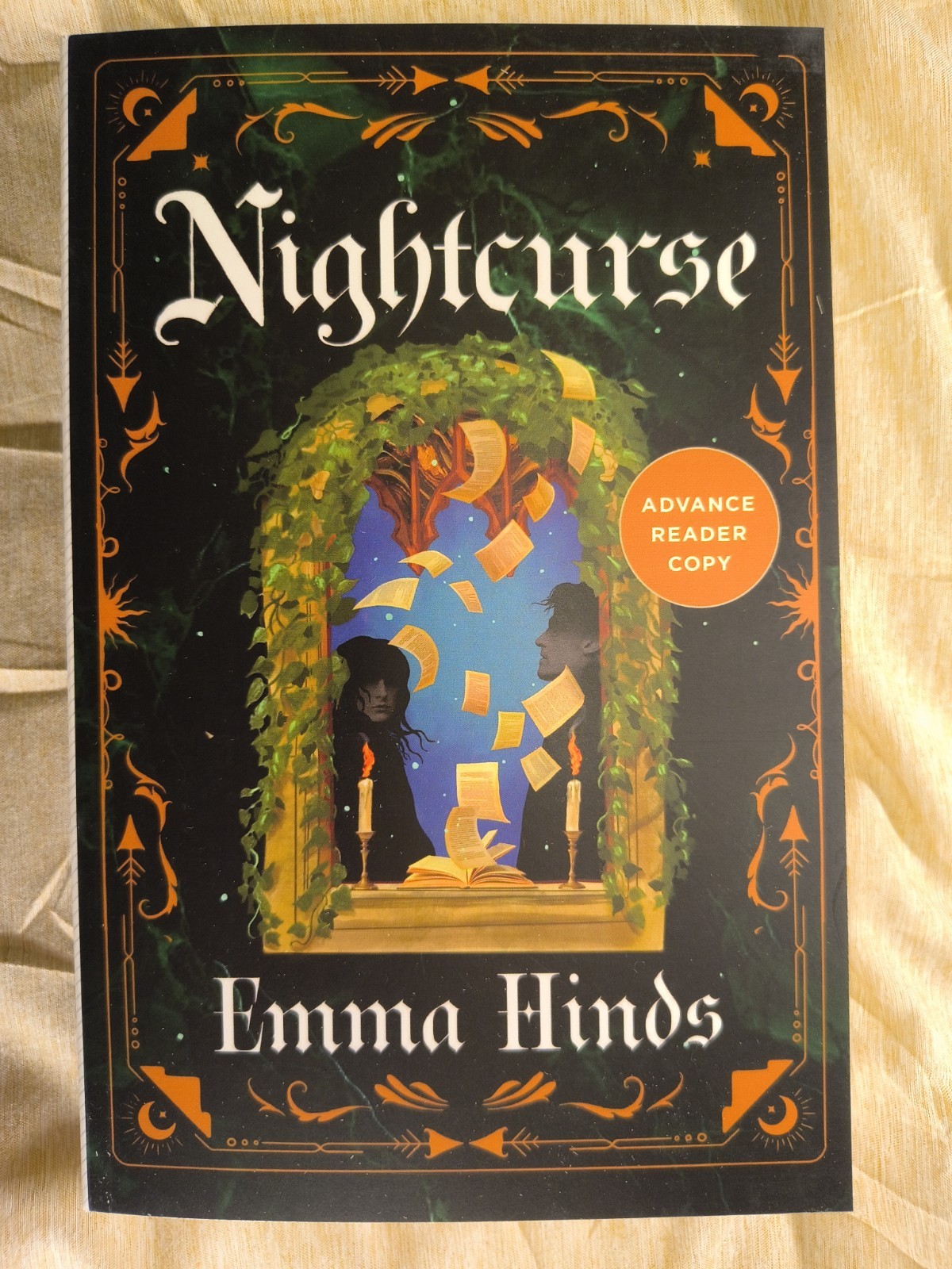 Nightcurse Emma Hinds NEW ARC Paperback Romance Fantasy Dark Academia Romantasy