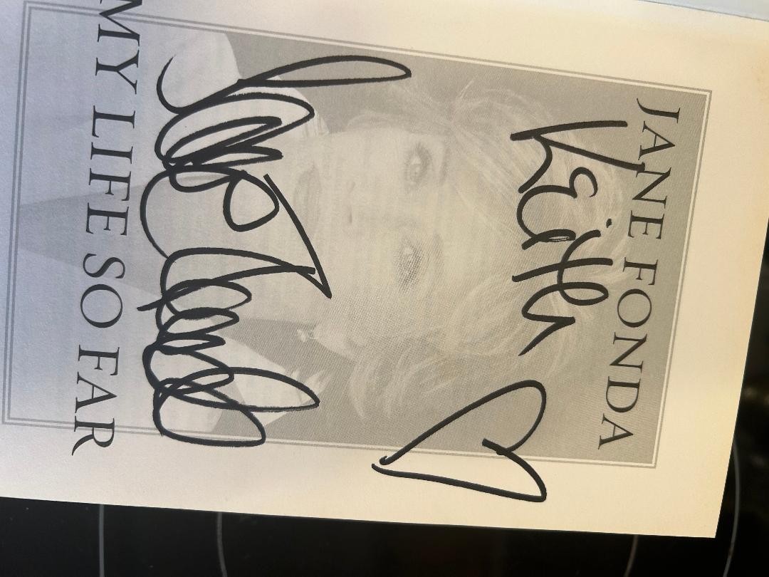 MY LIFE SO FAR by Jane Fonda signed autobiography UNITED KINGDOM EDITION