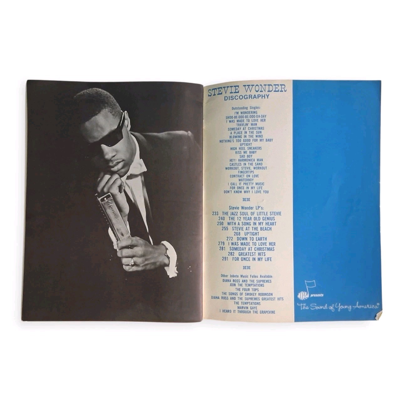 VGT Stevie Wonder – featuring “THE MOTOWN SOUND” 47 Pages Songbook Jobete 1969