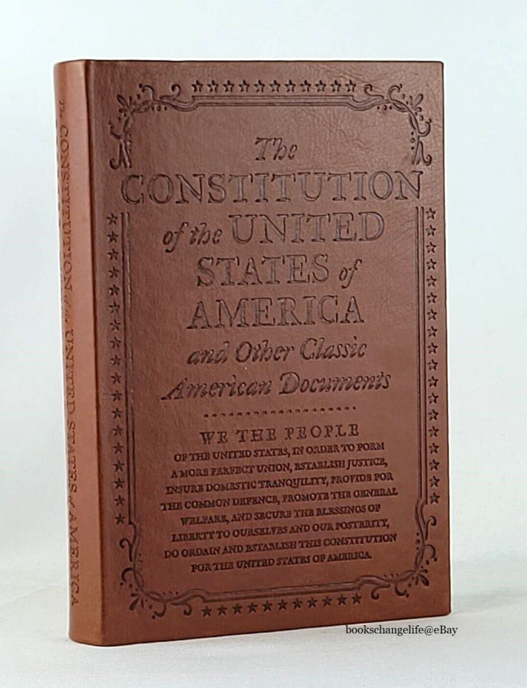 COMMON SENSE, FEDERALIST PAPERS, CONSTITUTION +3 *Set of 6 Leather Book Set NEW*