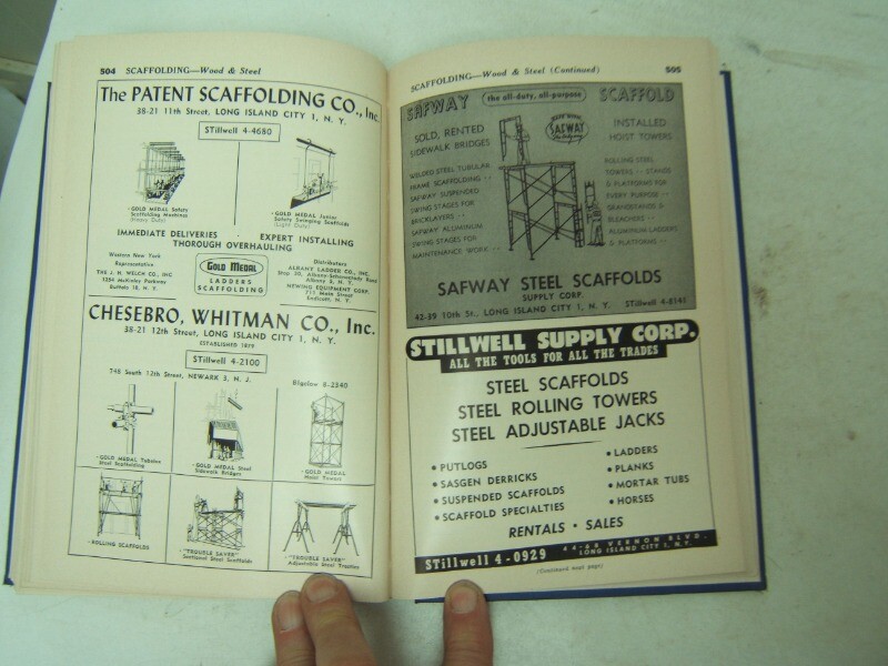 Contractors Register Building & construction New York New Jersey 1950 Book HB