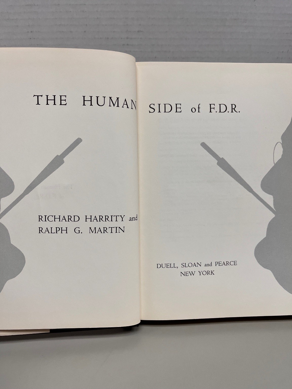 The Human Side of F.D.R. Harrity Martin 1960 First Edition Pictorial Biography