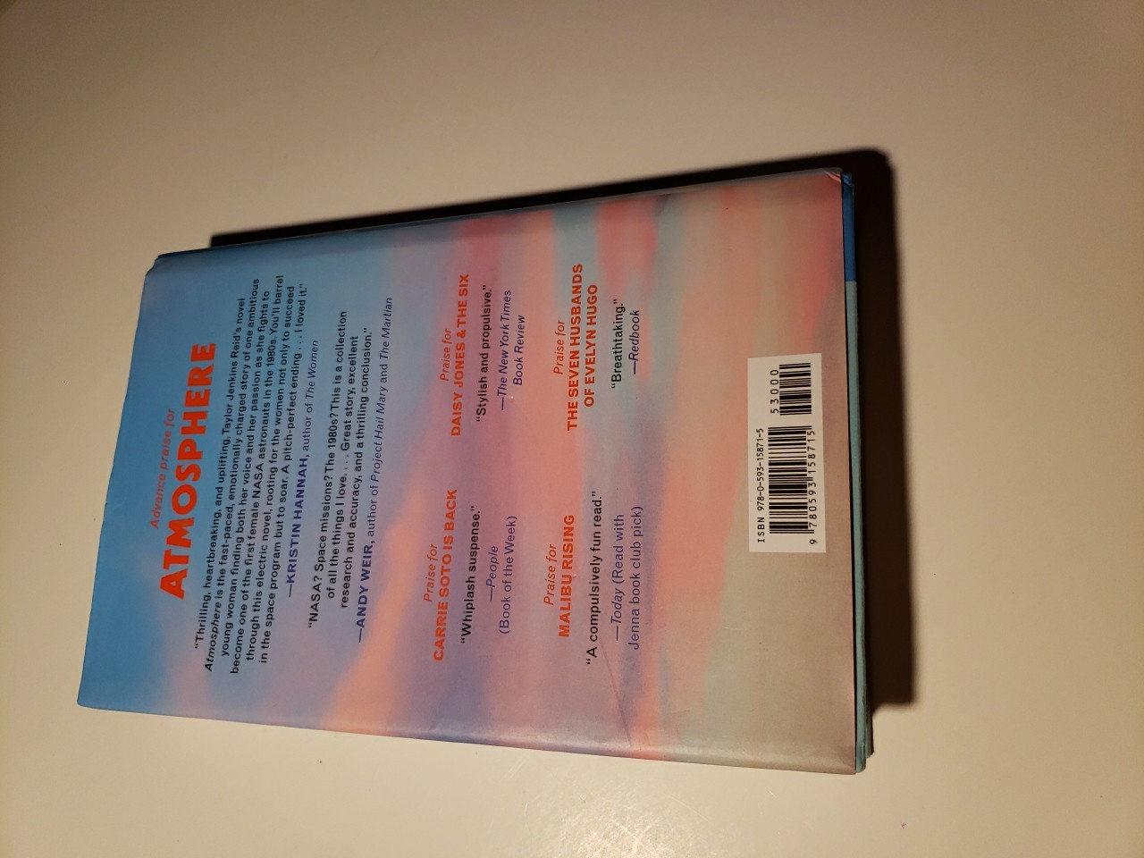 Atmosphere: GMA Book Club A Love Story by Taylor Jenkins Reid 3rd Printing HC