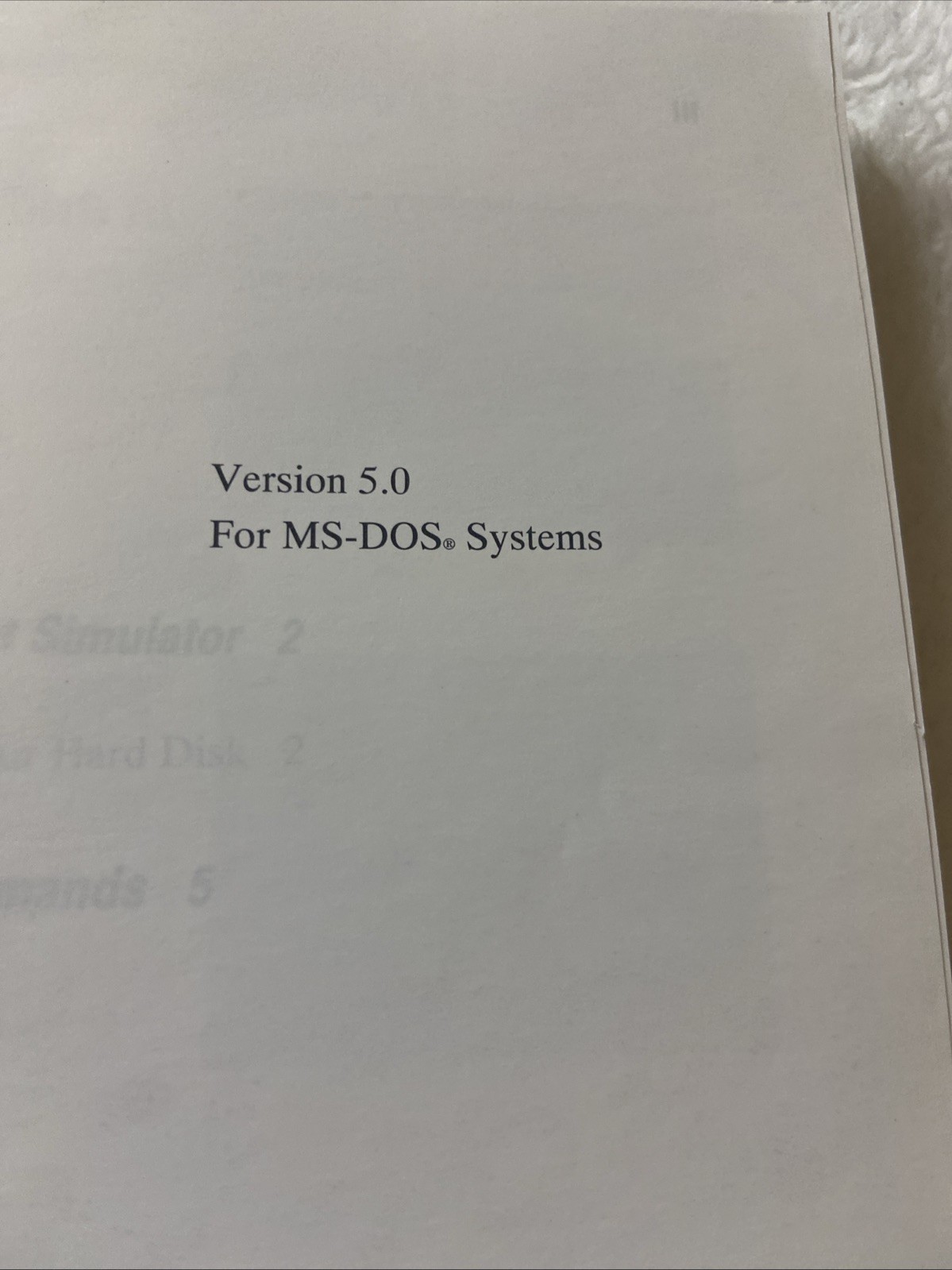 Microsoft Flight Simulator: Pilot’s Handbook (Version 5.1 for MS-DOS Systems)