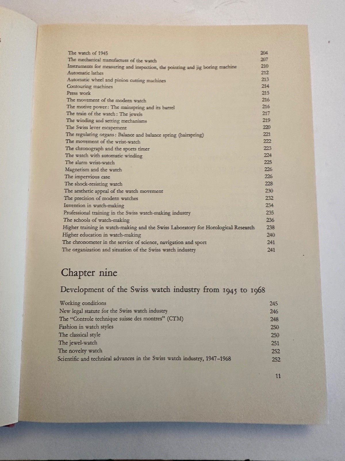 Technique and History of the Swiss Watch 2nd Ed 1970 272 pages & Color plates