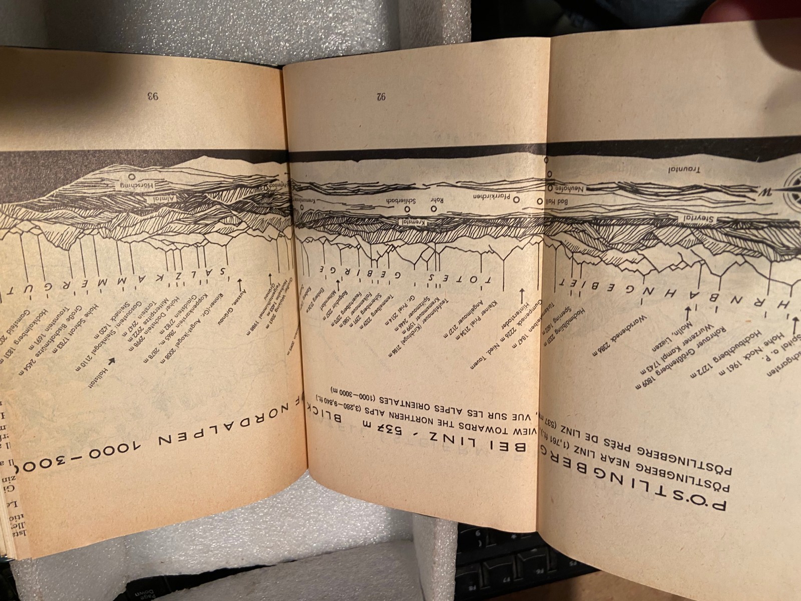 Vintage 6.5″ Travel in Austria Book Vinyl Cover w/Fold Out Maps *Pre-Owned* BSDS