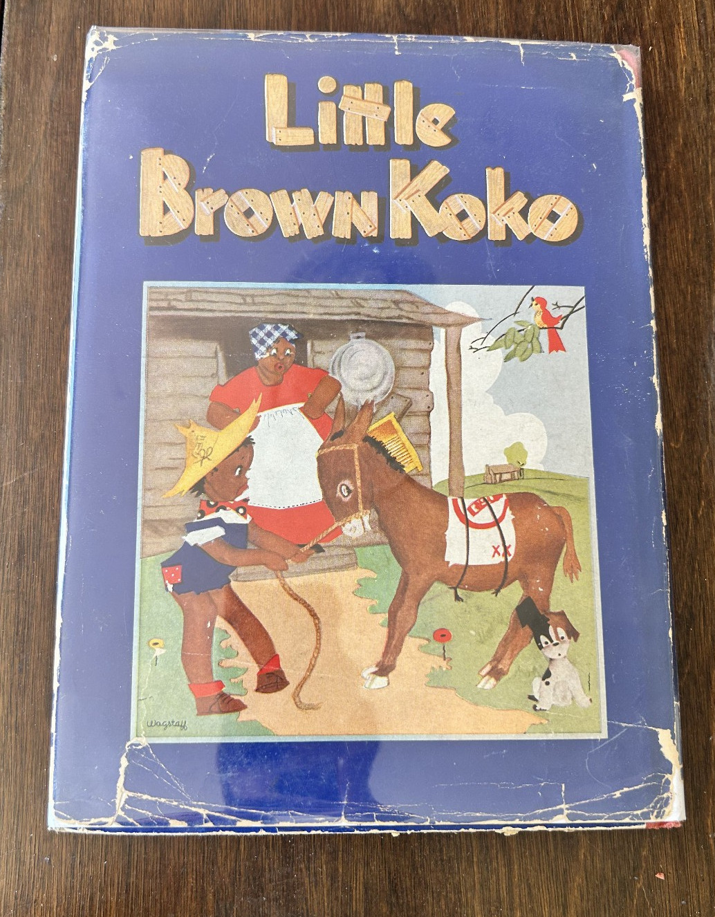 Little Brown Koko 1940 Dorothy Wagstaff HC w Dust Jacket Rare Vintage Children’s