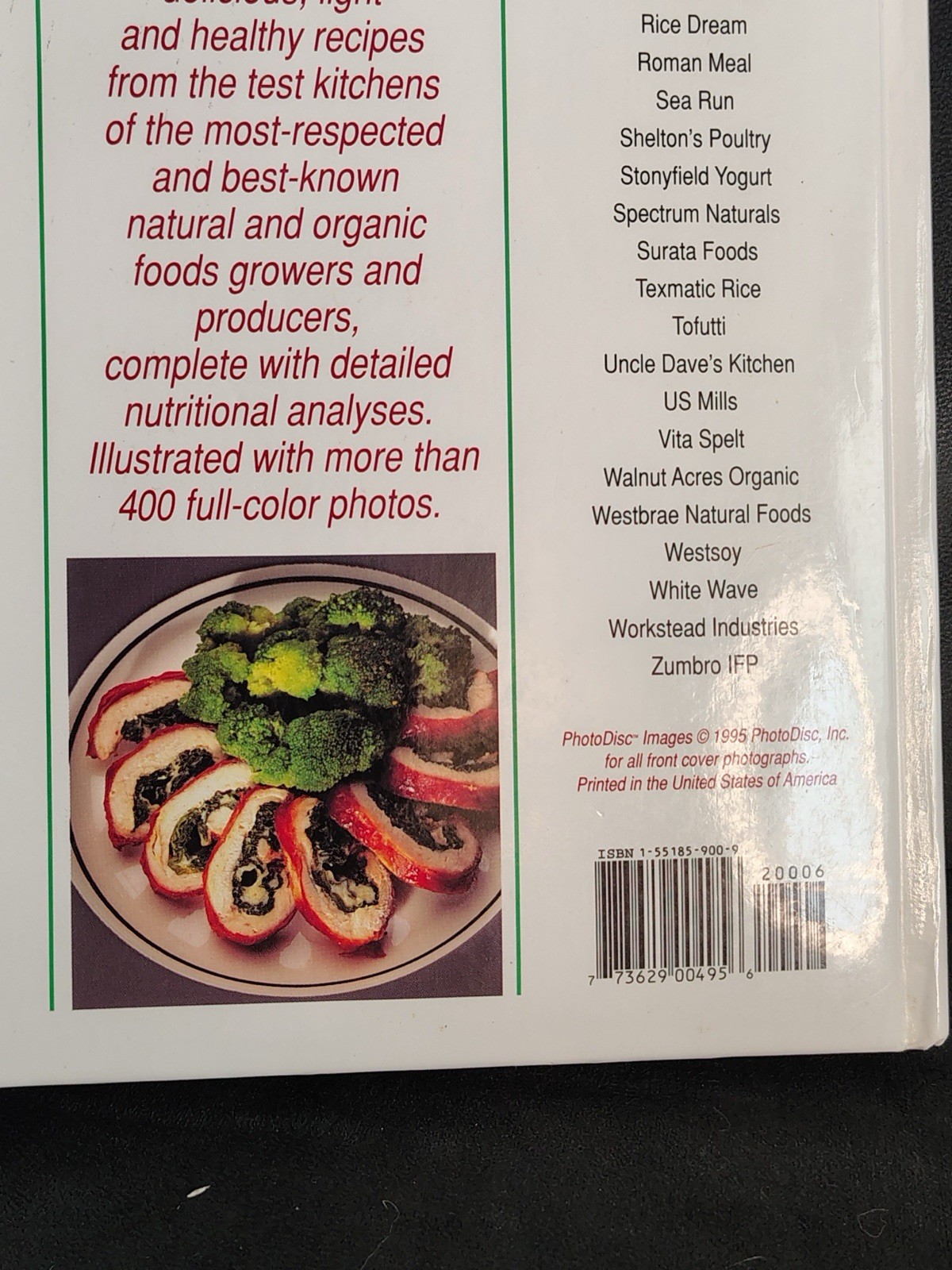 Light & Natural Cookbook Hardcover 1995 608 Pages 500+ Healthy Recipes