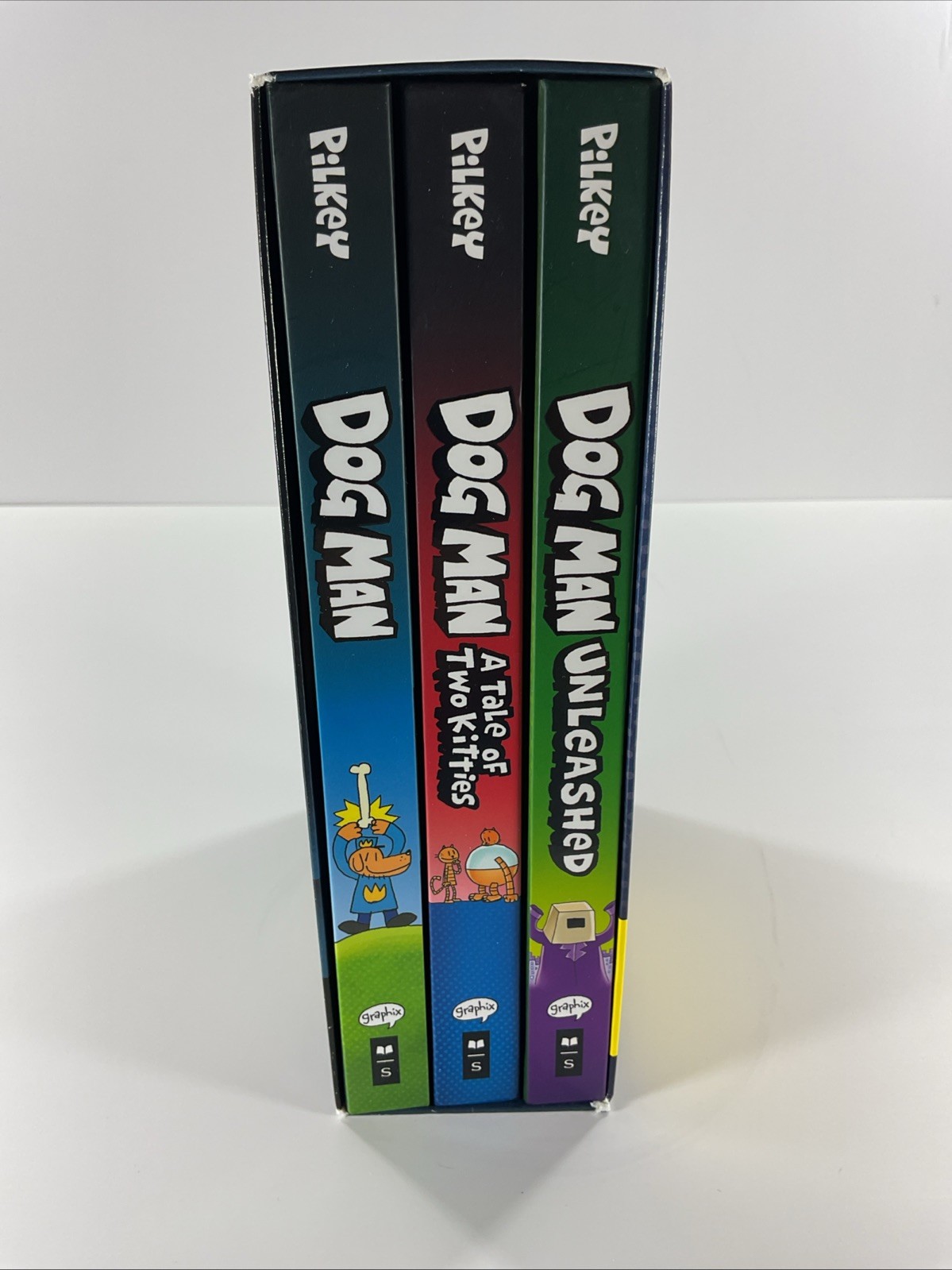 Dog Man The Epic Collection Graphic Novels Lot of 3 Box Set HC by Dav Pilkey