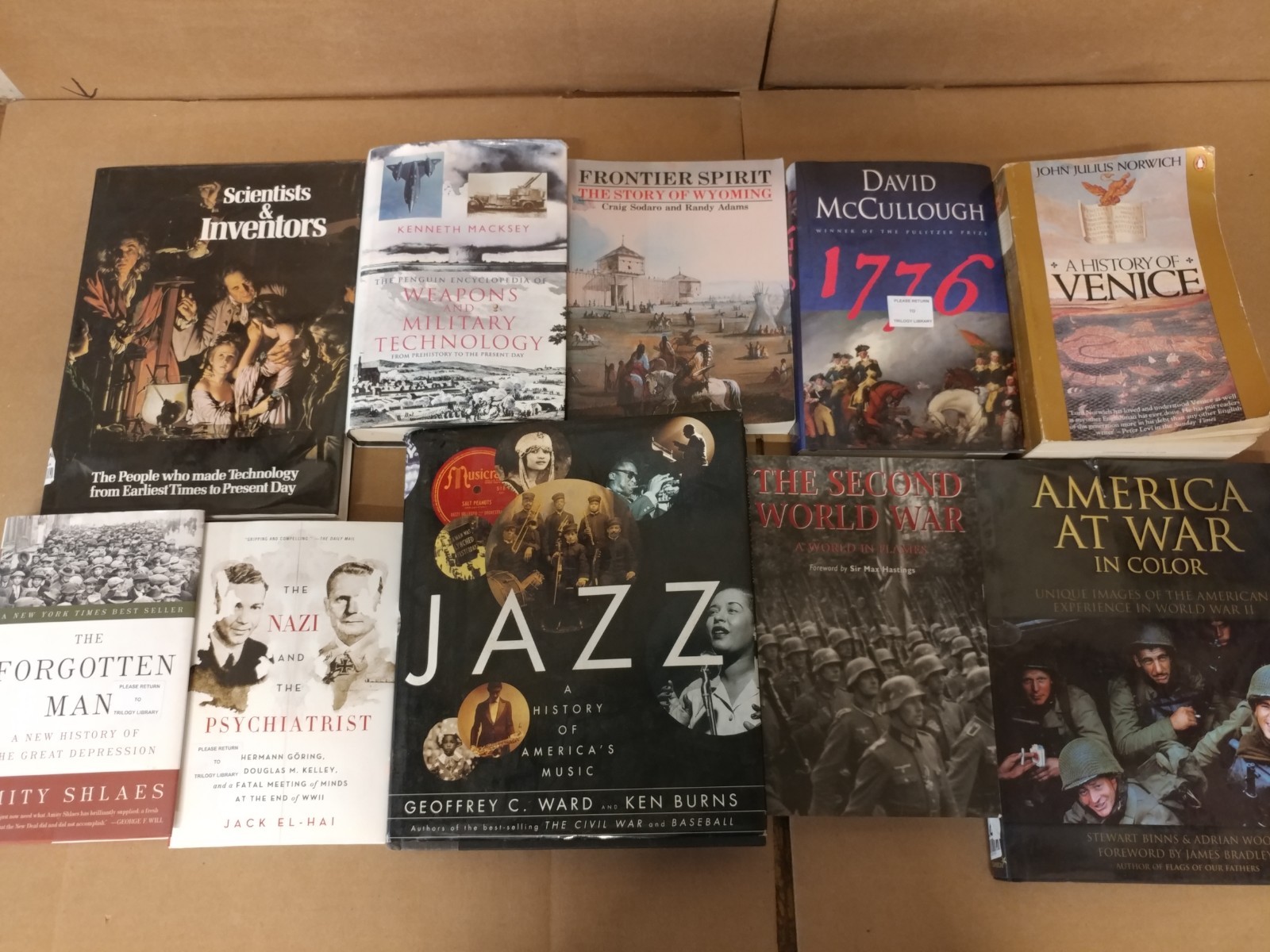 Lot of 5 History US World Europe American Europe Ancient War Book MIX UNSORTED
