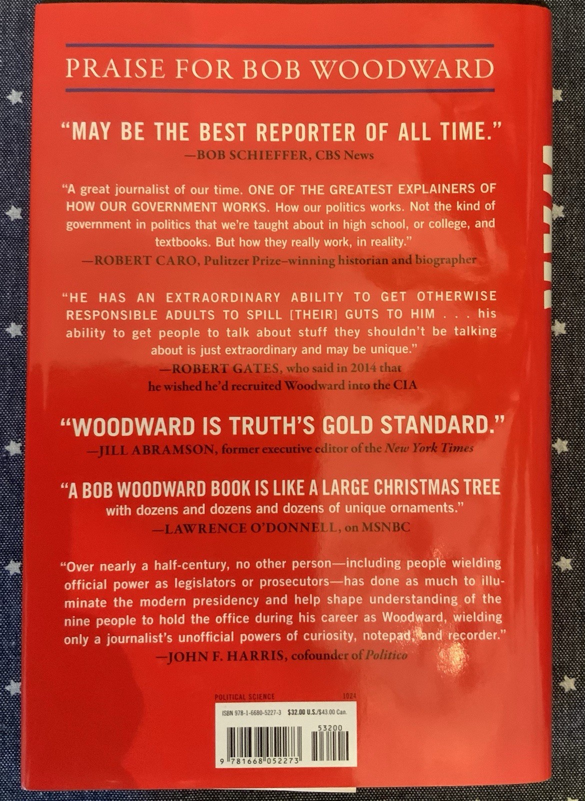 Bob Woodward War 2024 Hardcover w/ Dust Jacket Simon & Schuster 448 Pages