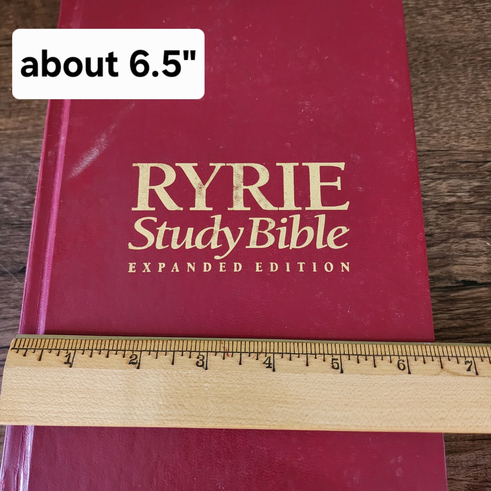 Ryrie Study Bible Expanded Ed NIV Red Letter Holy Word Moody Vtg 1994 HC