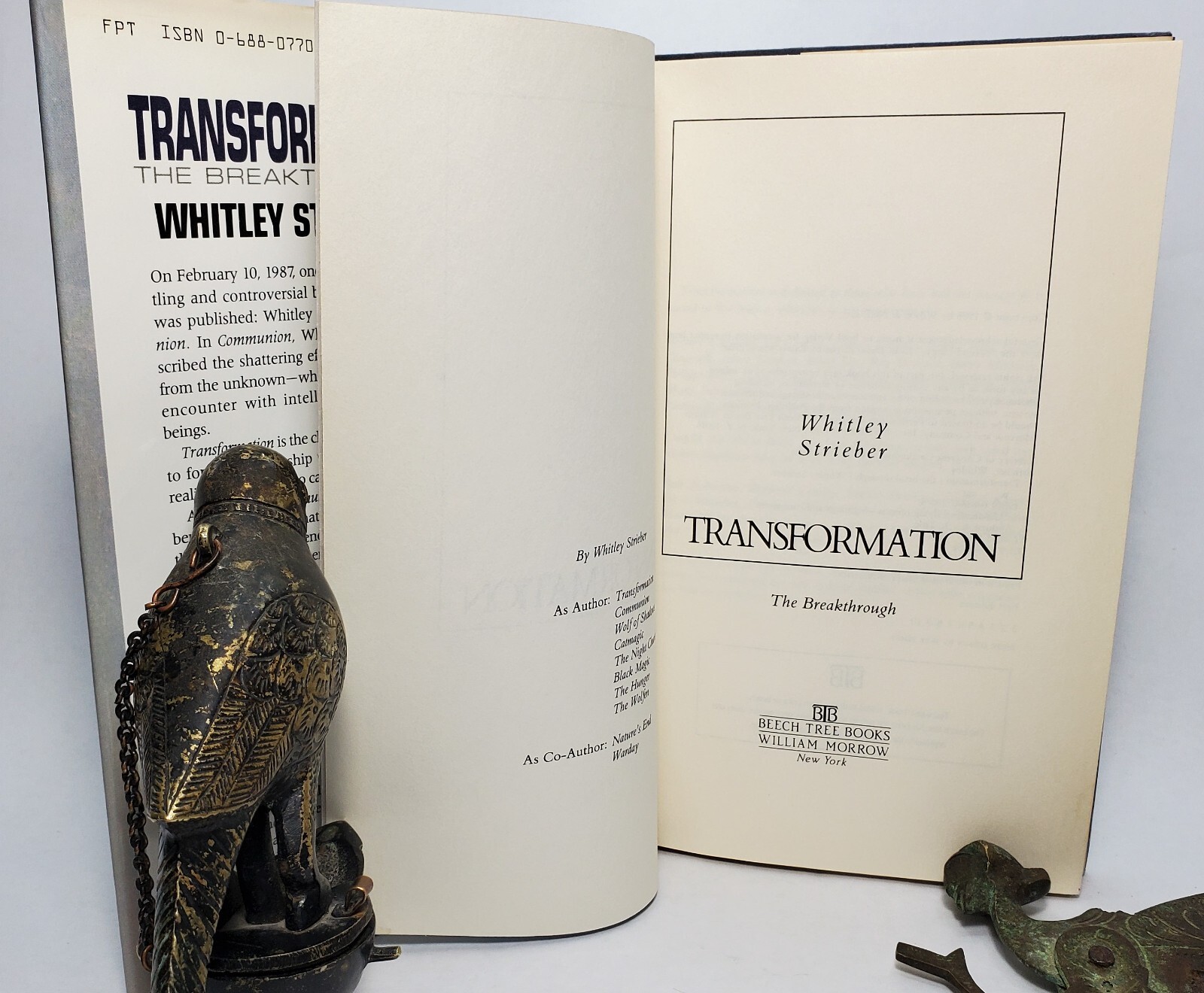 Transformation The Breakthrough Whitley Strieber First Edition First Print HC$DJ