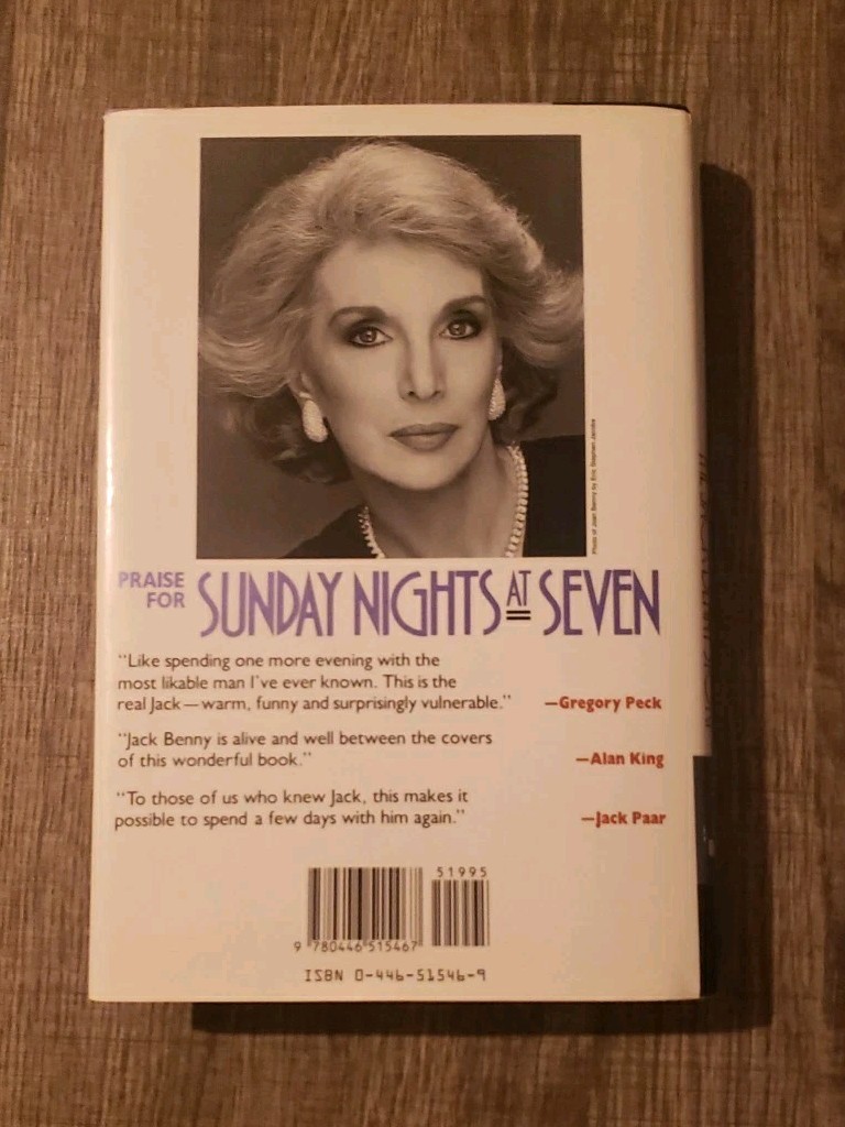 Sunday Nights At Seven The Jack Benny Story Signed By Joan Benny HC 1st Printing