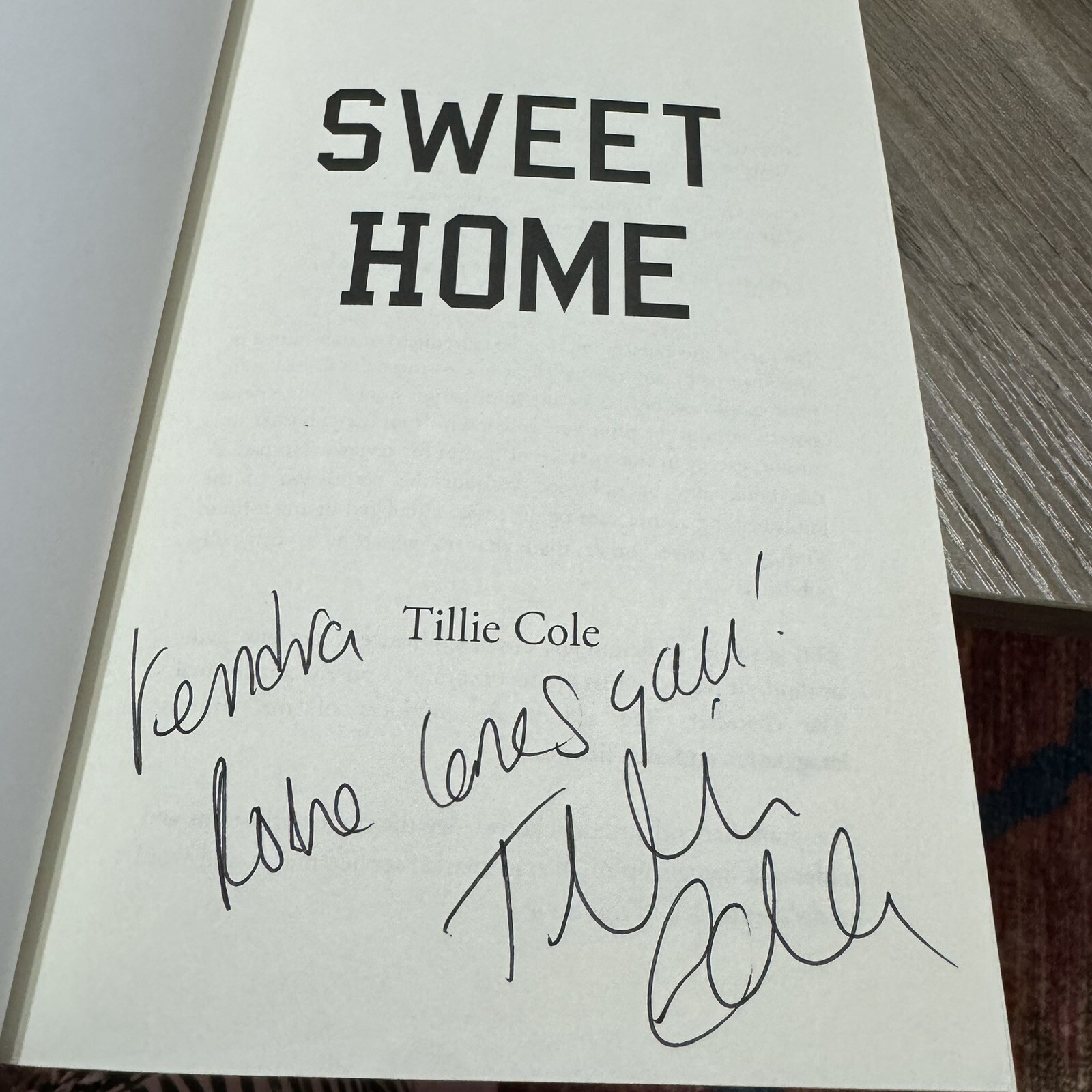 SIGNED Complete Sweet Home Series By Tillie Cole ( Home, Rome, Fall, Hope, Soul)