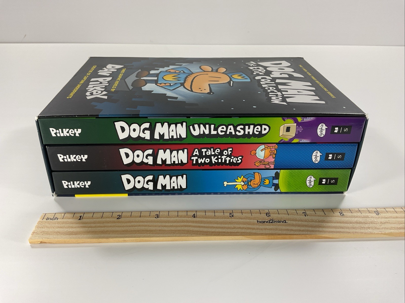 Dog Man The Epic Collection Graphic Novels Lot of 3 Box Set HC by Dav Pilkey
