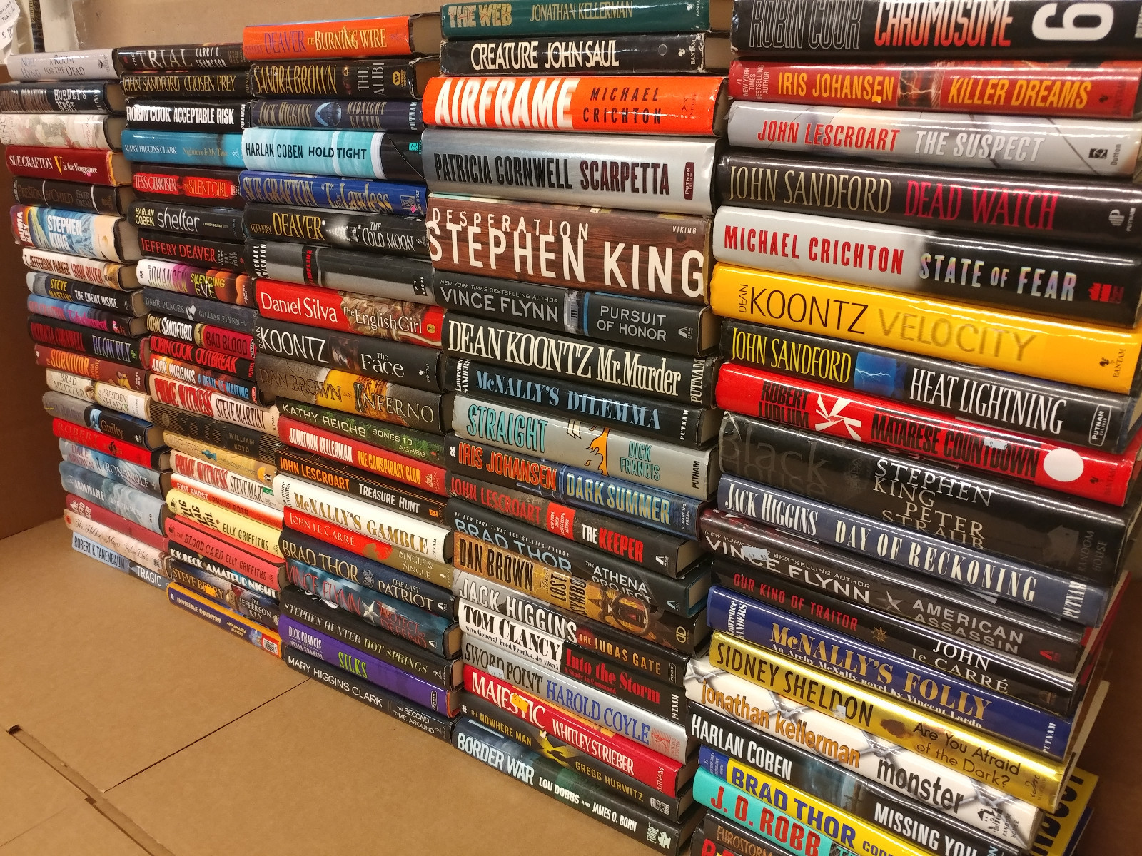 Lot of 10 Mystery Suspense Thriller Crime Murder Detective Hardcover HB MIX Book