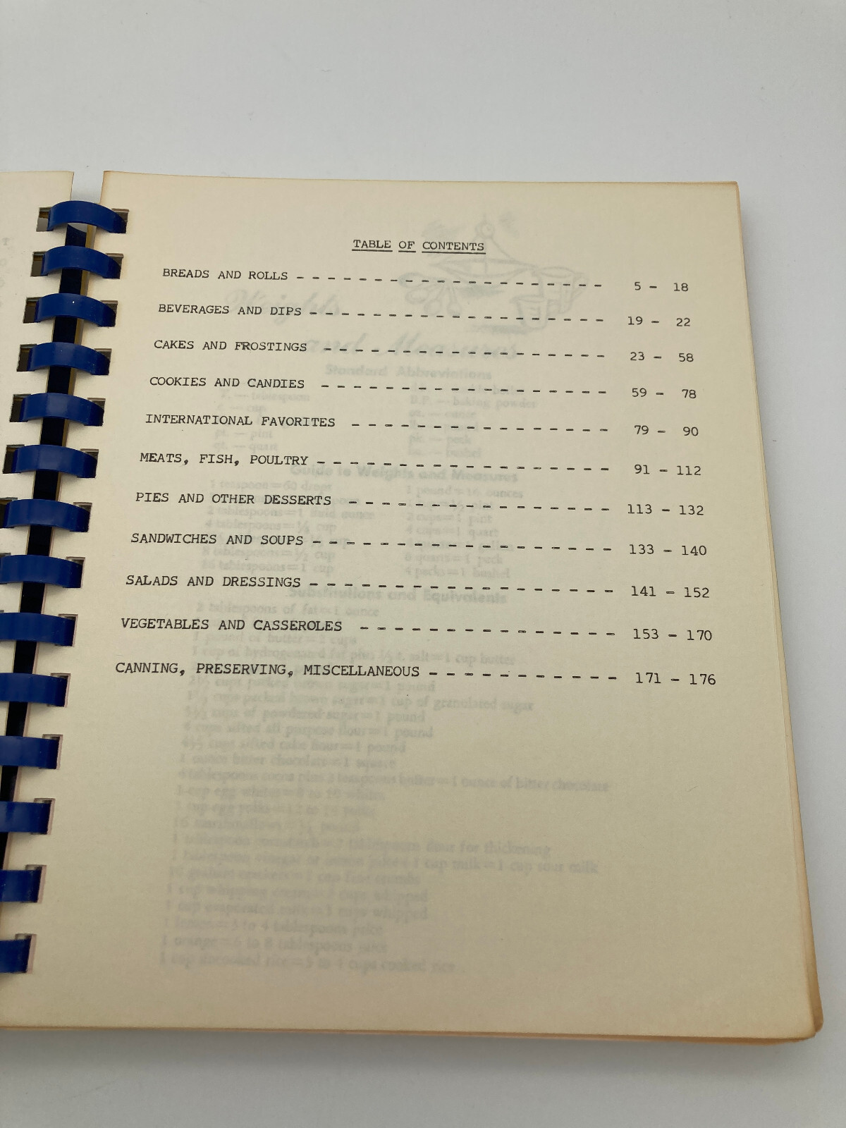 Vtg Cookbook York City PA Council PTA ~ 1977 Spiral PB 174 Typed Pages Local