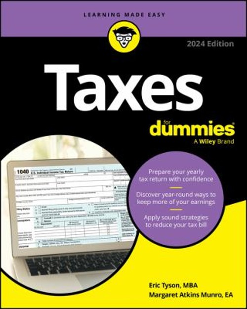 Taxes for Dummies : 2024 Edition Paperback Eric, Munro, Margaret
