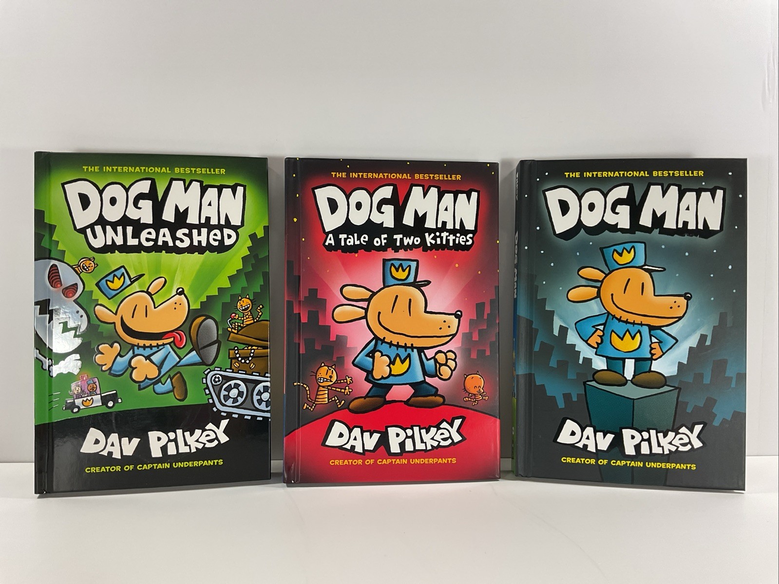 Dog Man The Epic Collection Graphic Novels Lot of 3 Box Set HC by Dav Pilkey
