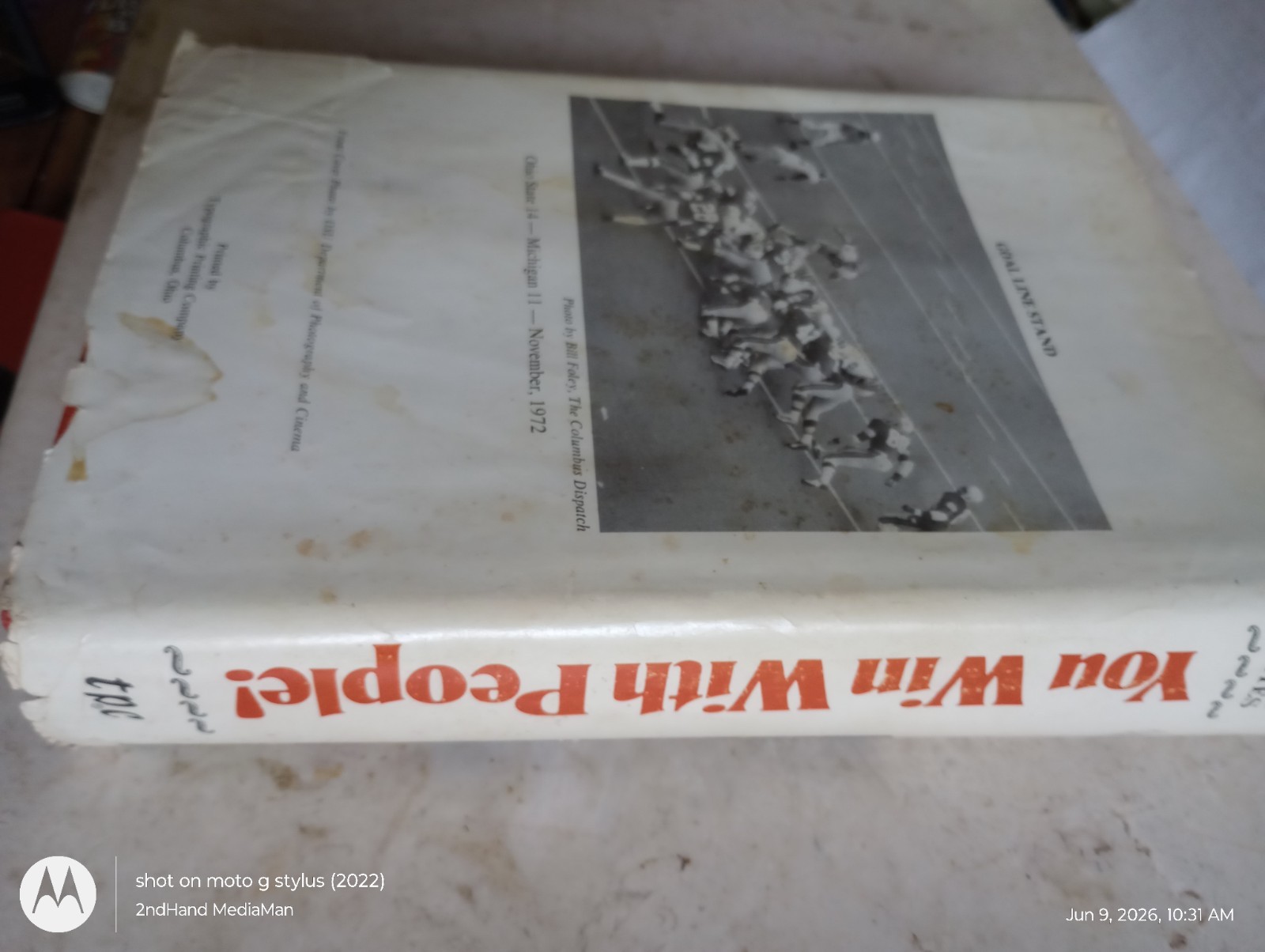1975 2ND EDITION YOU WIN WITH PEOPLE WOODY HAYES HC/HARDCOVER/DJ BOOK